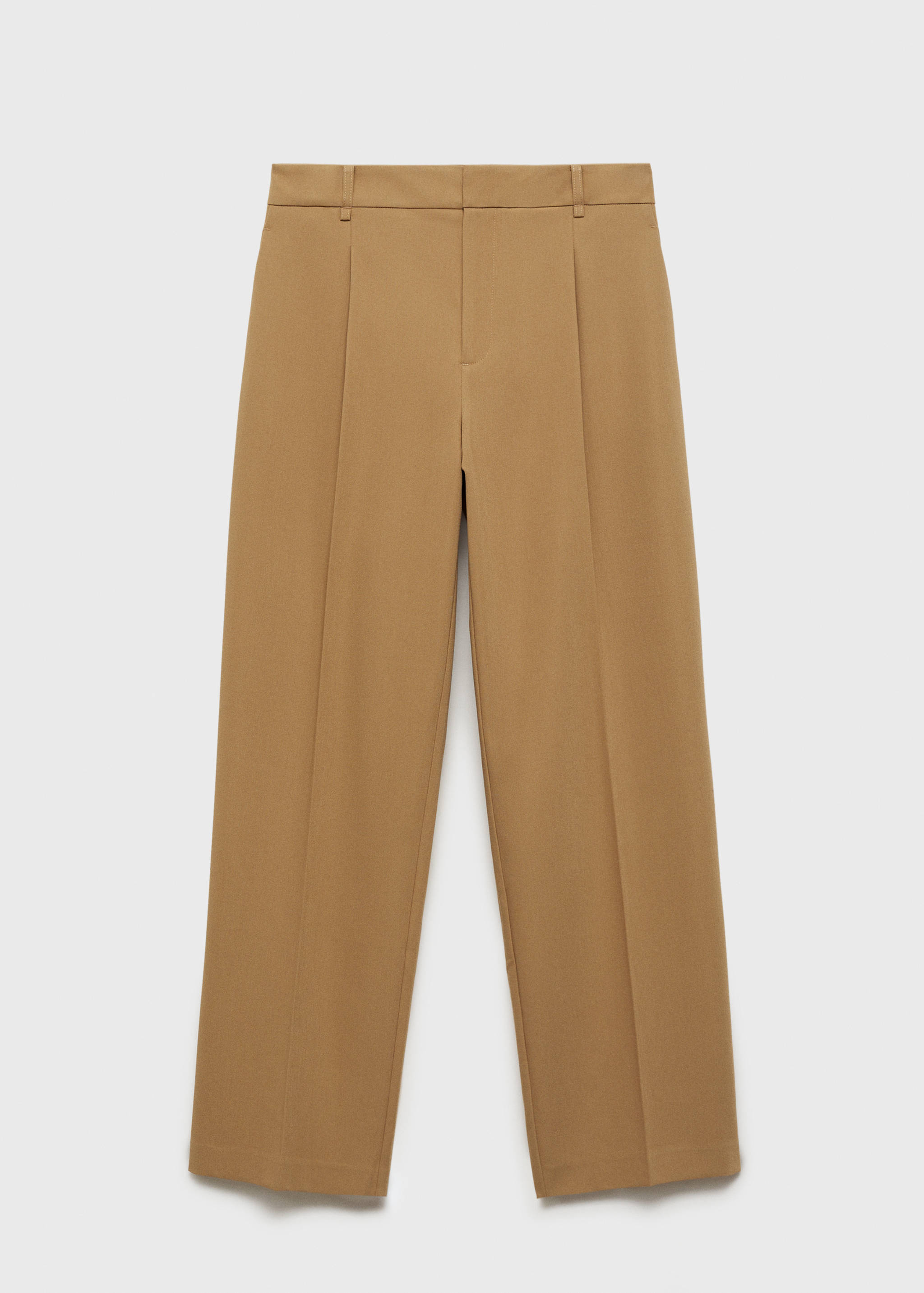 Прямые брюки с защипами - Изделие без модели