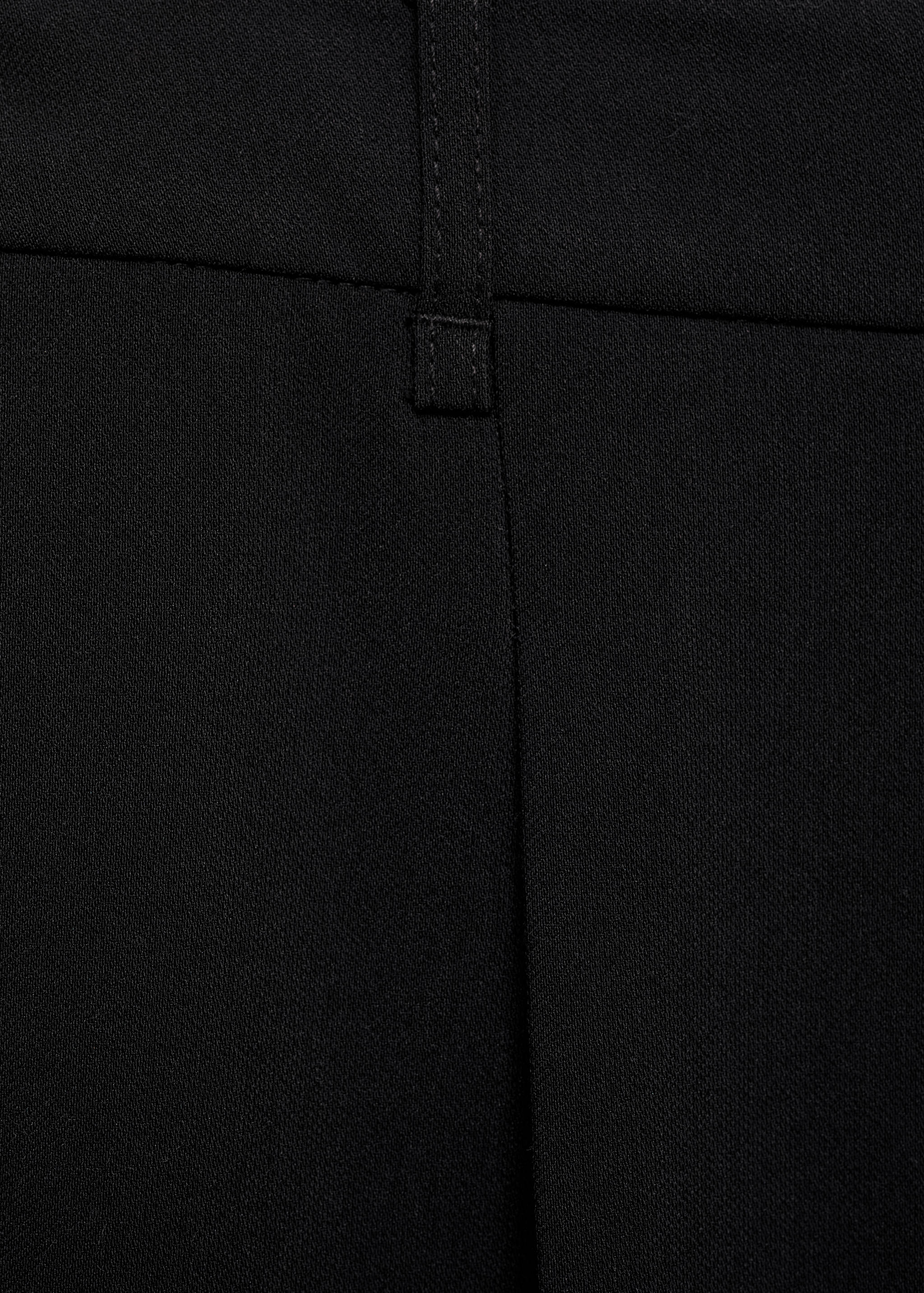 Straight-fit pleated pants - Details of the article 0