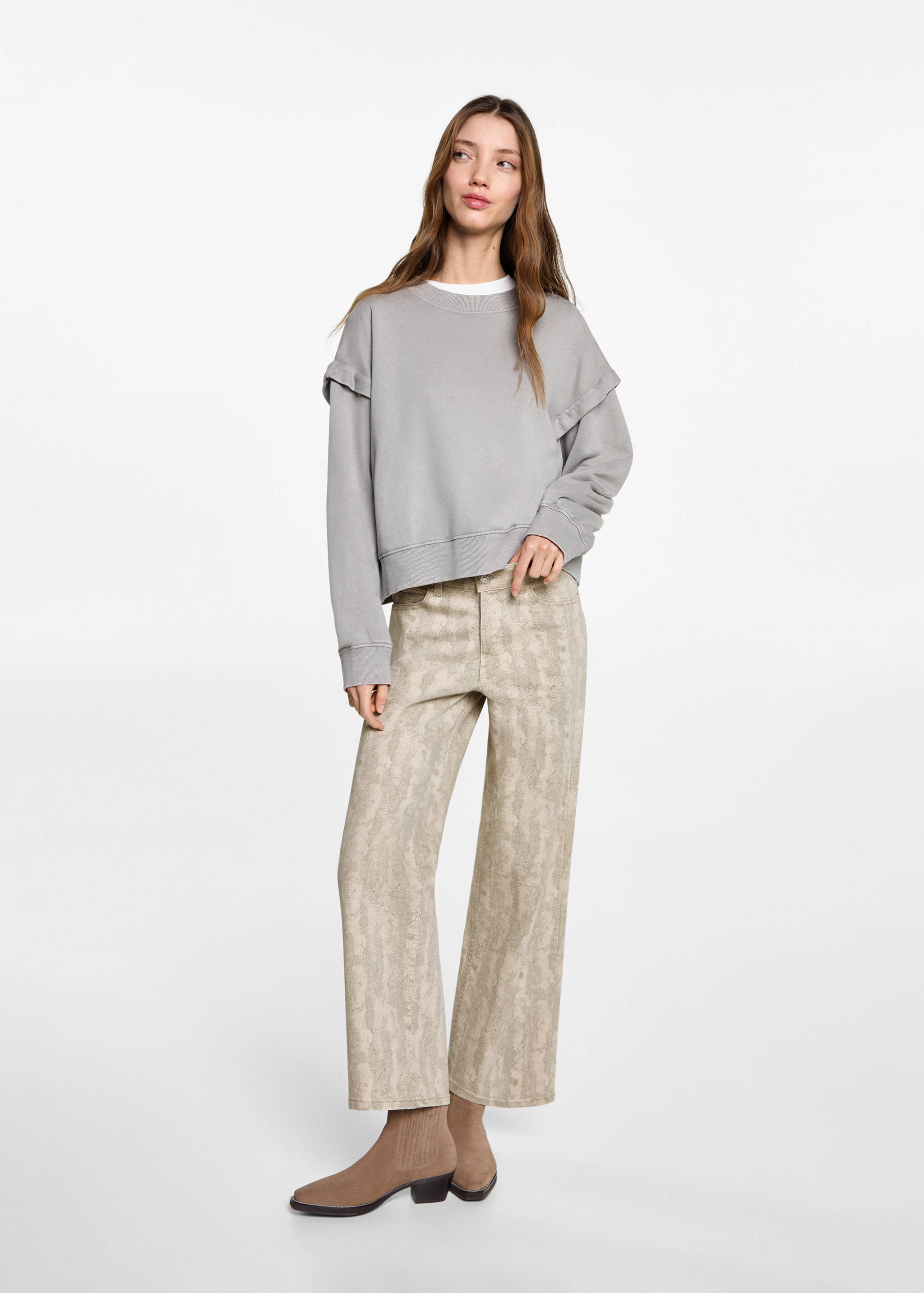 Printed culotte pants - General plane