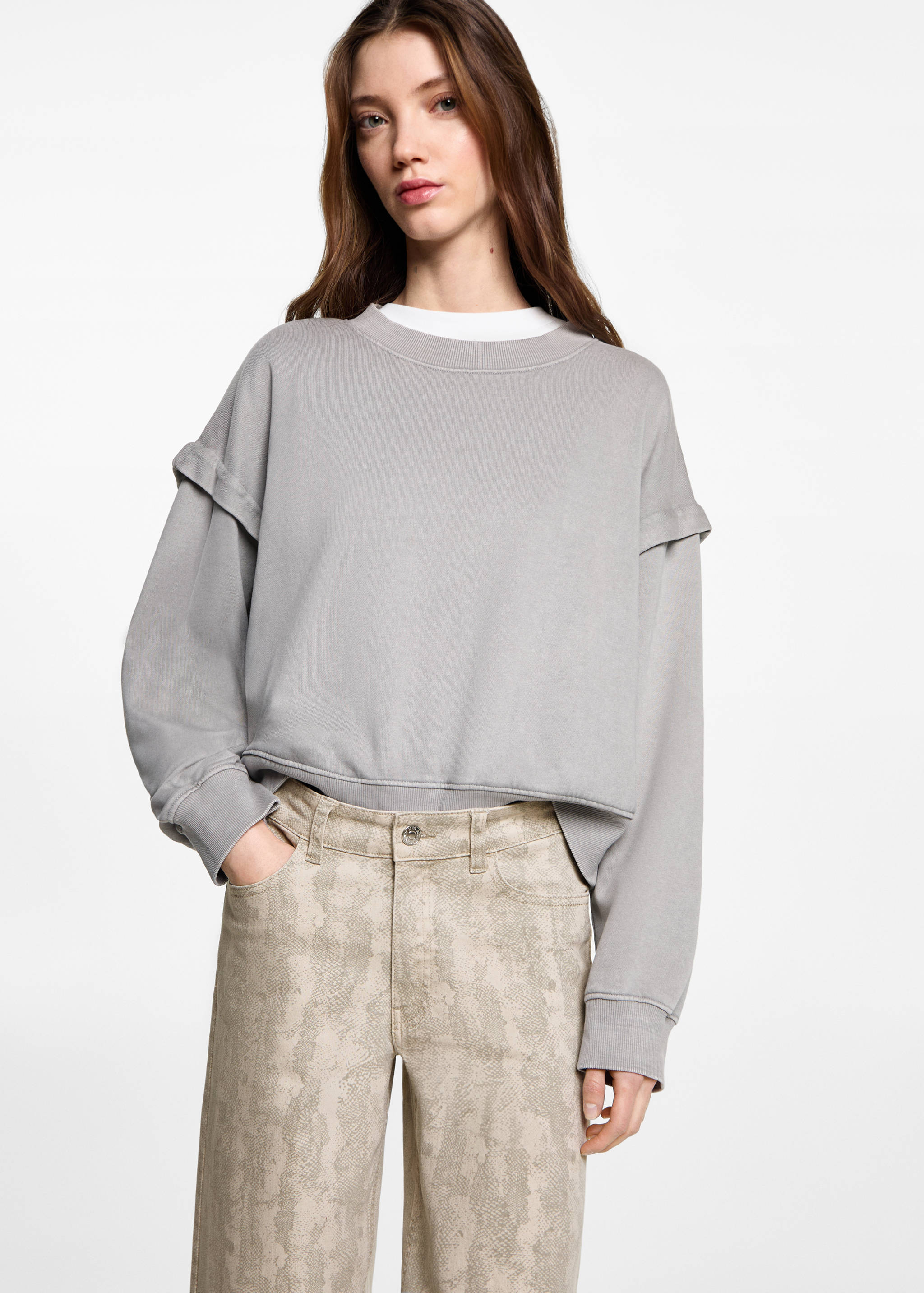 Printed culotte pants - Details of the article 1