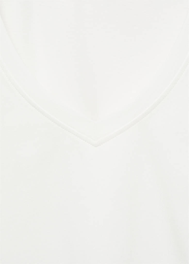 V-neck T-shirt — Off White