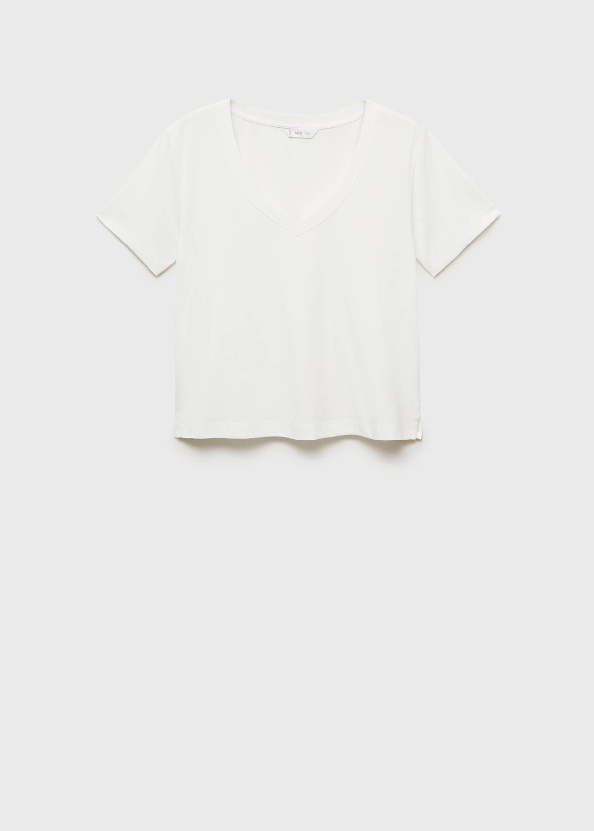 V-neck T-shirt — Off White