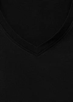 V-neck T-shirt — Black 5