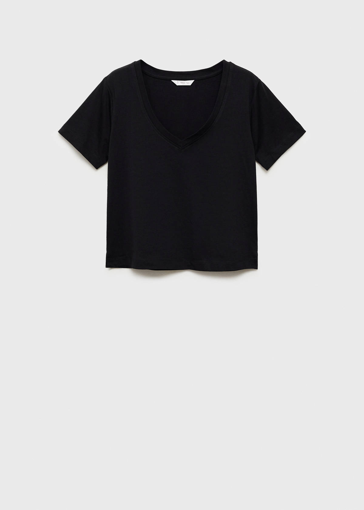 V-neck T-shirt — Black