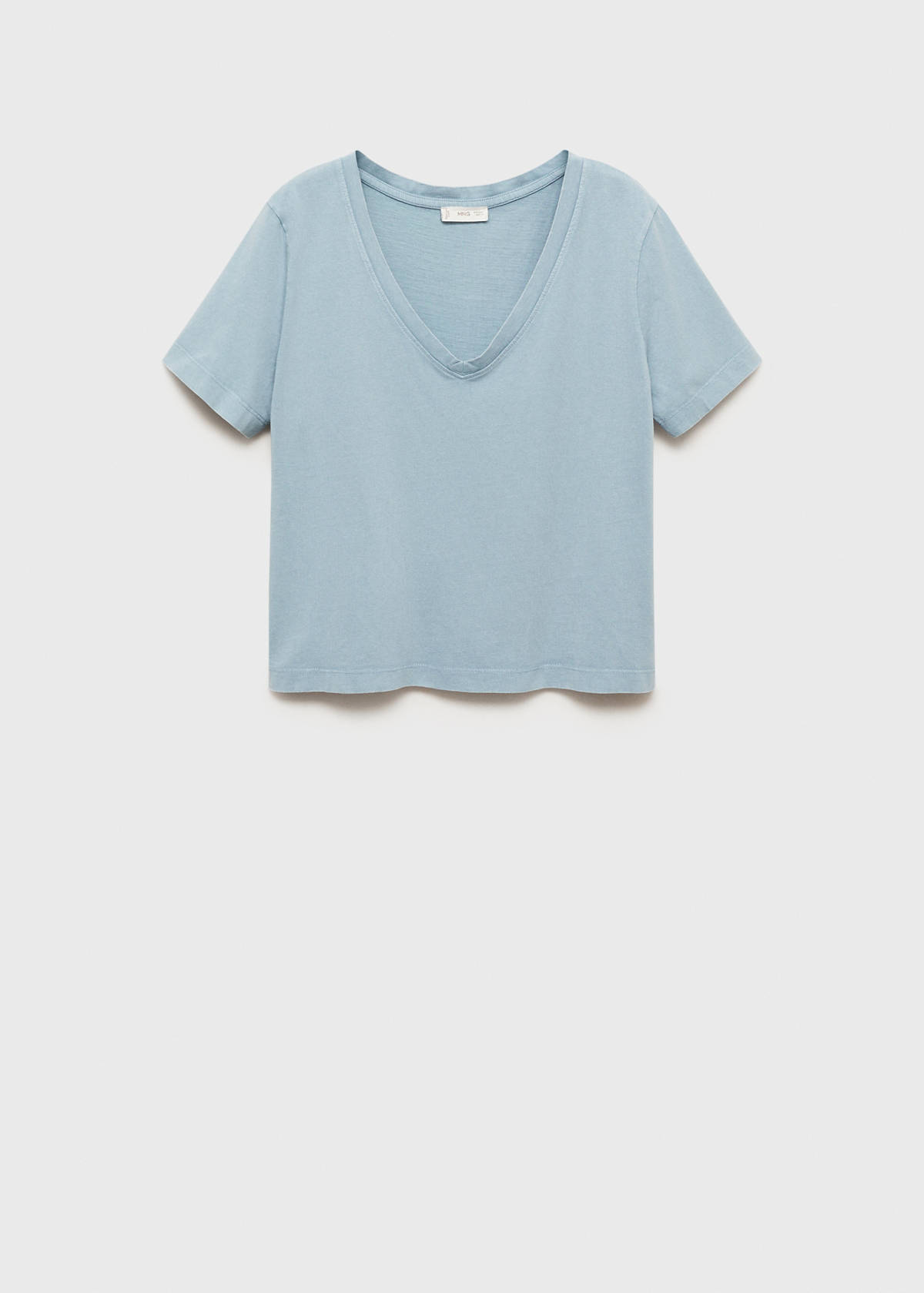 V-neck T-shirt — Sky Blue