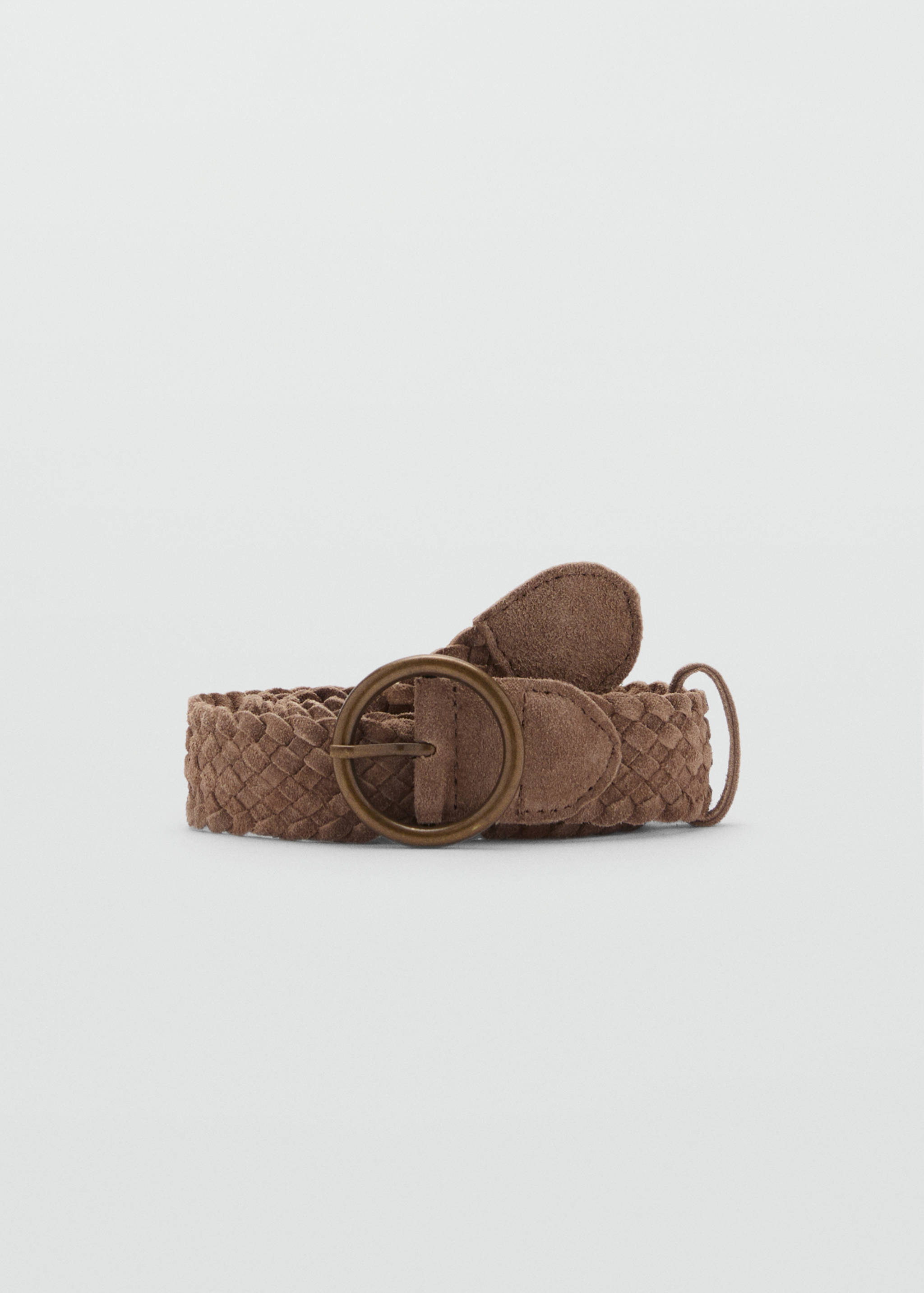 Ceinture cuir suède tressée - Article sans modèle