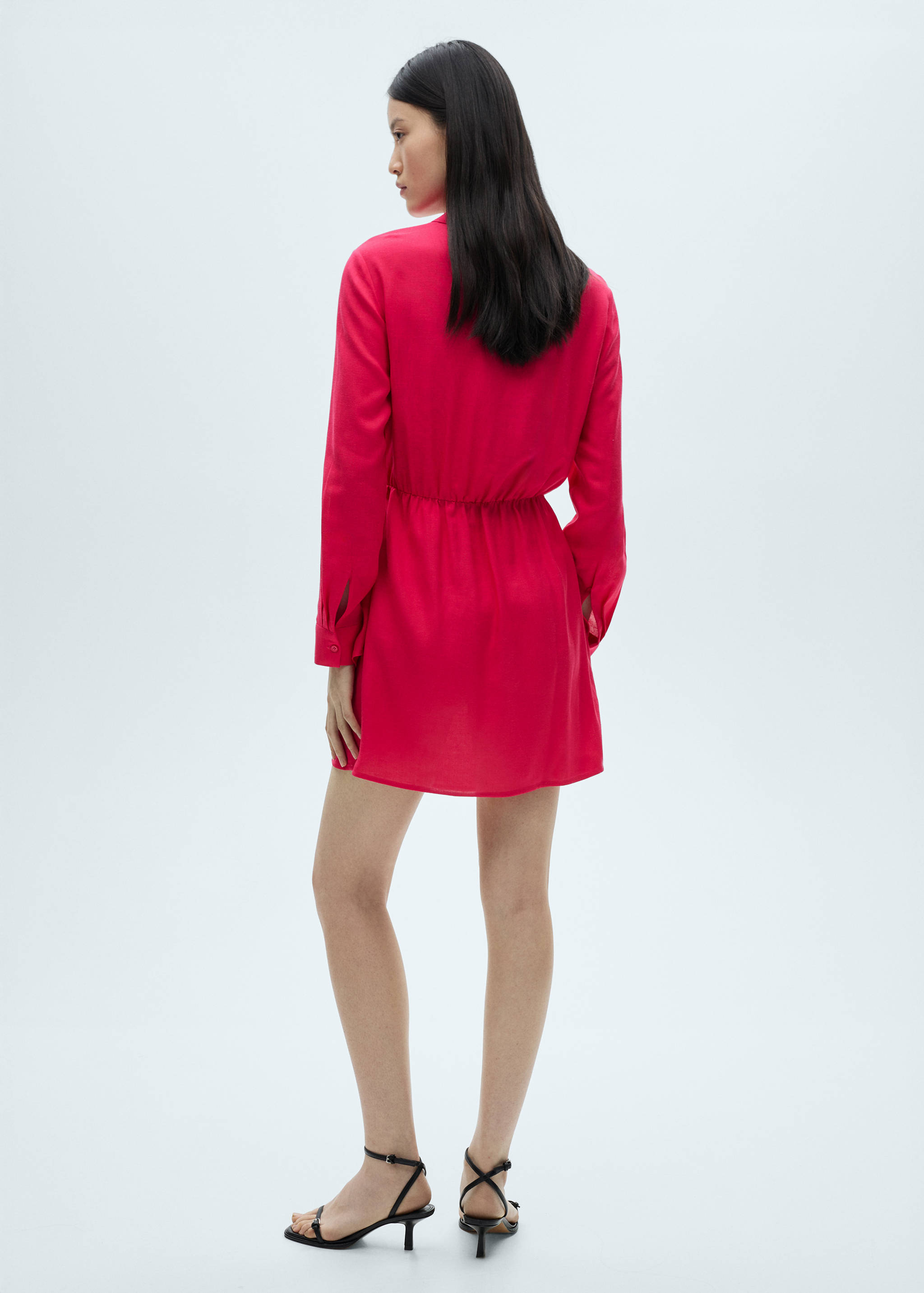 Knot detail shirt dress - Reverse of the article