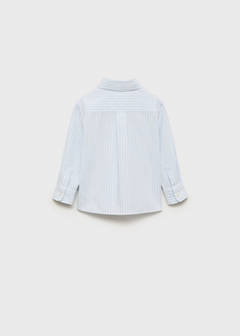 Striped cotton shirt — Aqua Green 6