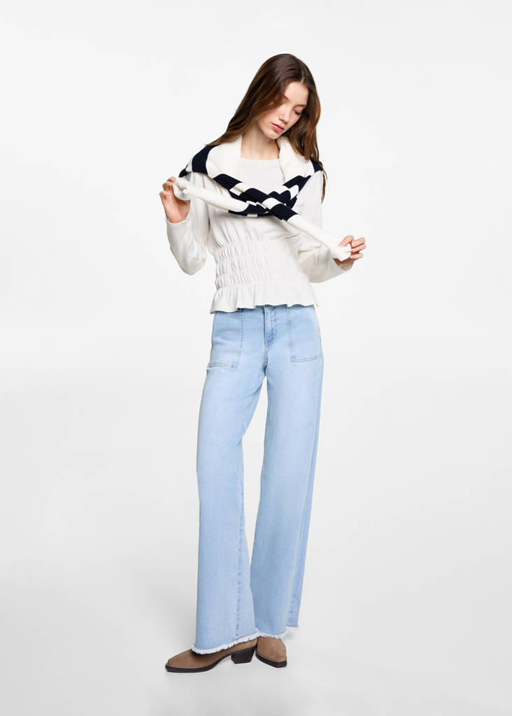 T-shirt with gathered waist — Off White