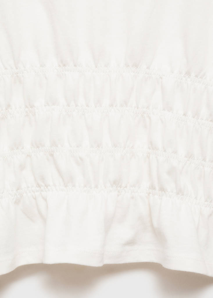 T-shirt with gathered waist — Off White