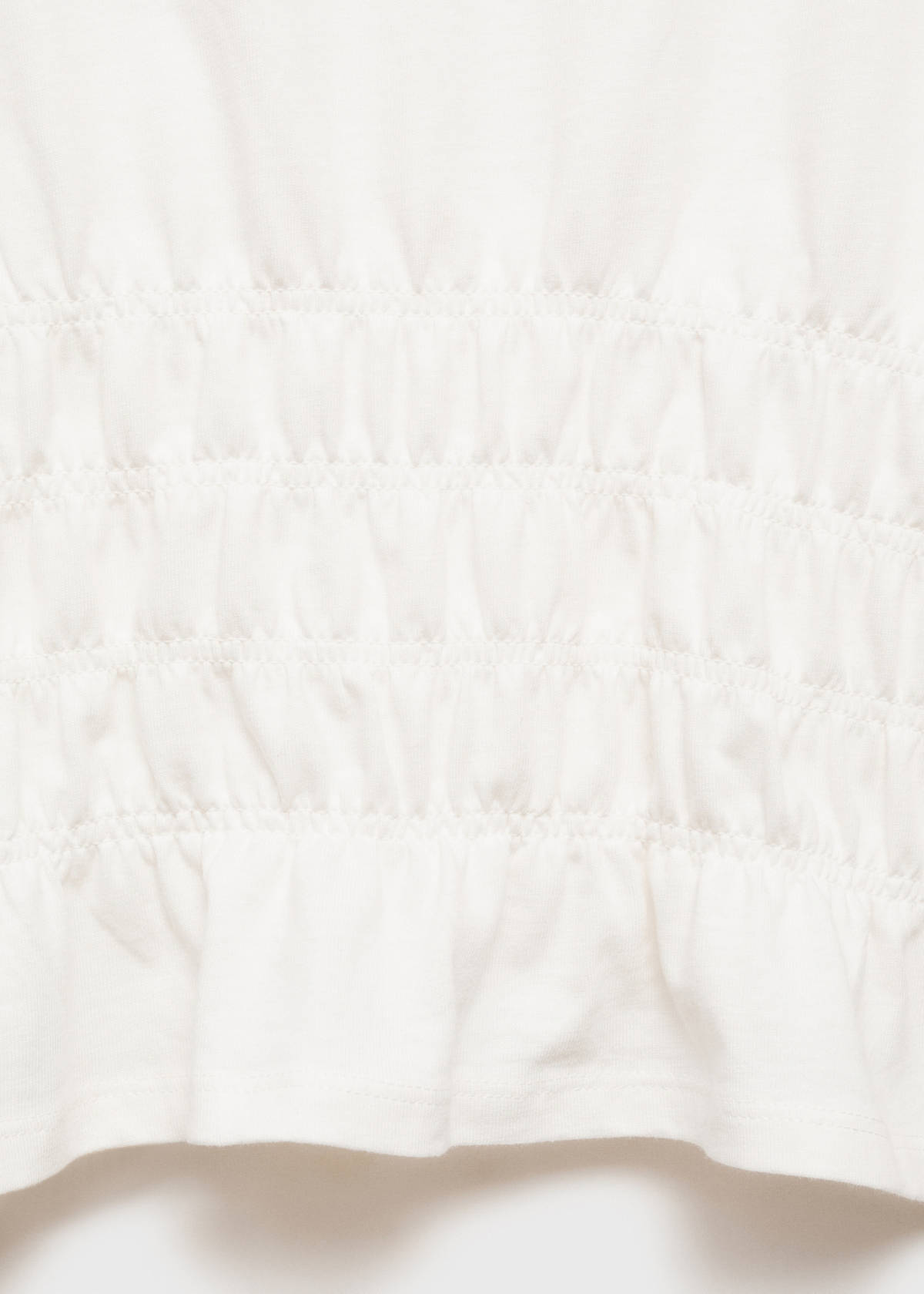 T-shirt with gathered waist — Off White