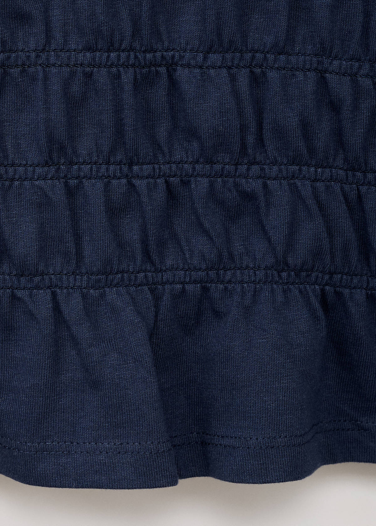 T-shirt with gathered waist — Dark Navy