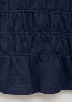 T-shirt with gathered waist — Dark Navy 8