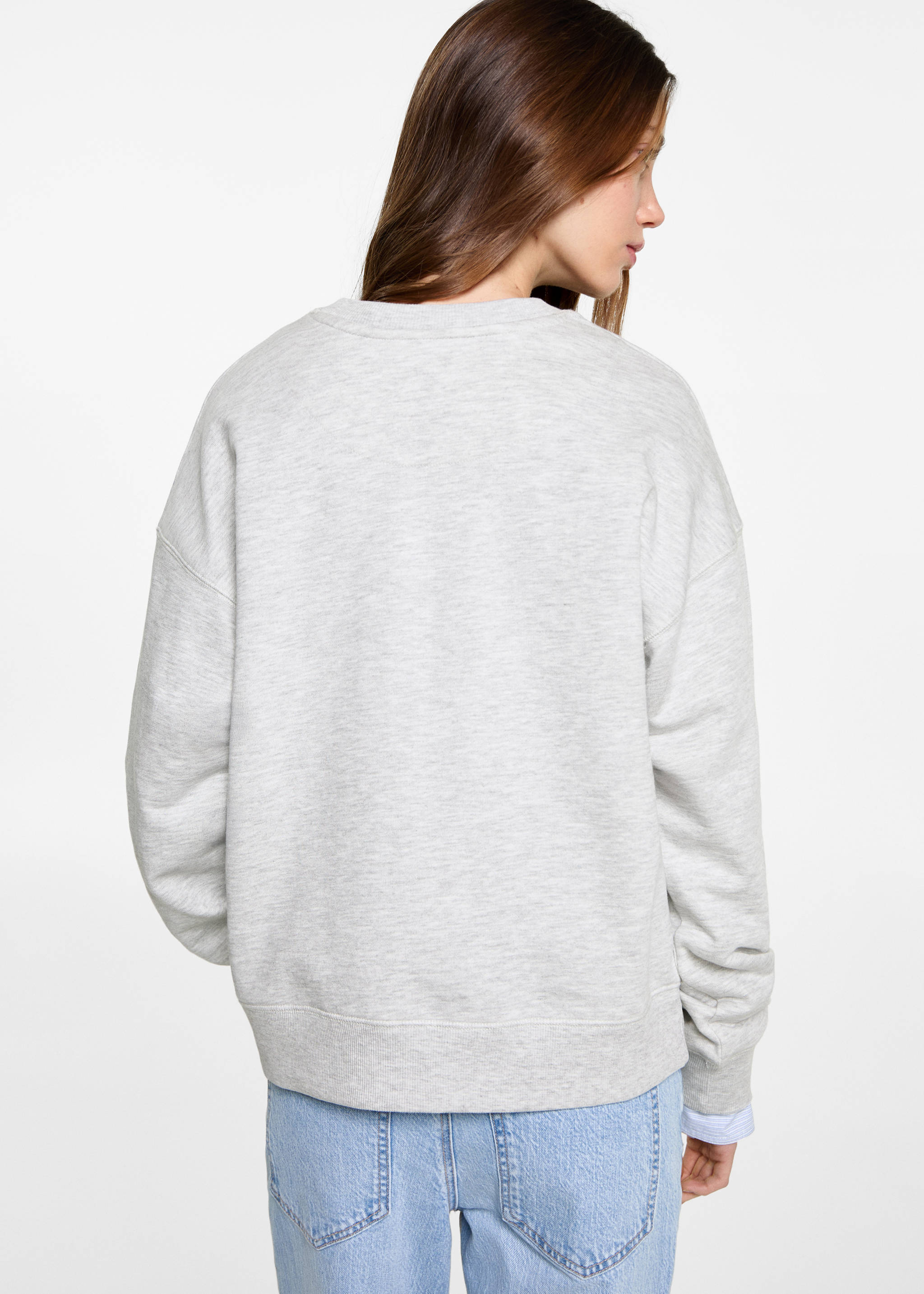 Printed cotton sweatshirt - Reverse of the article