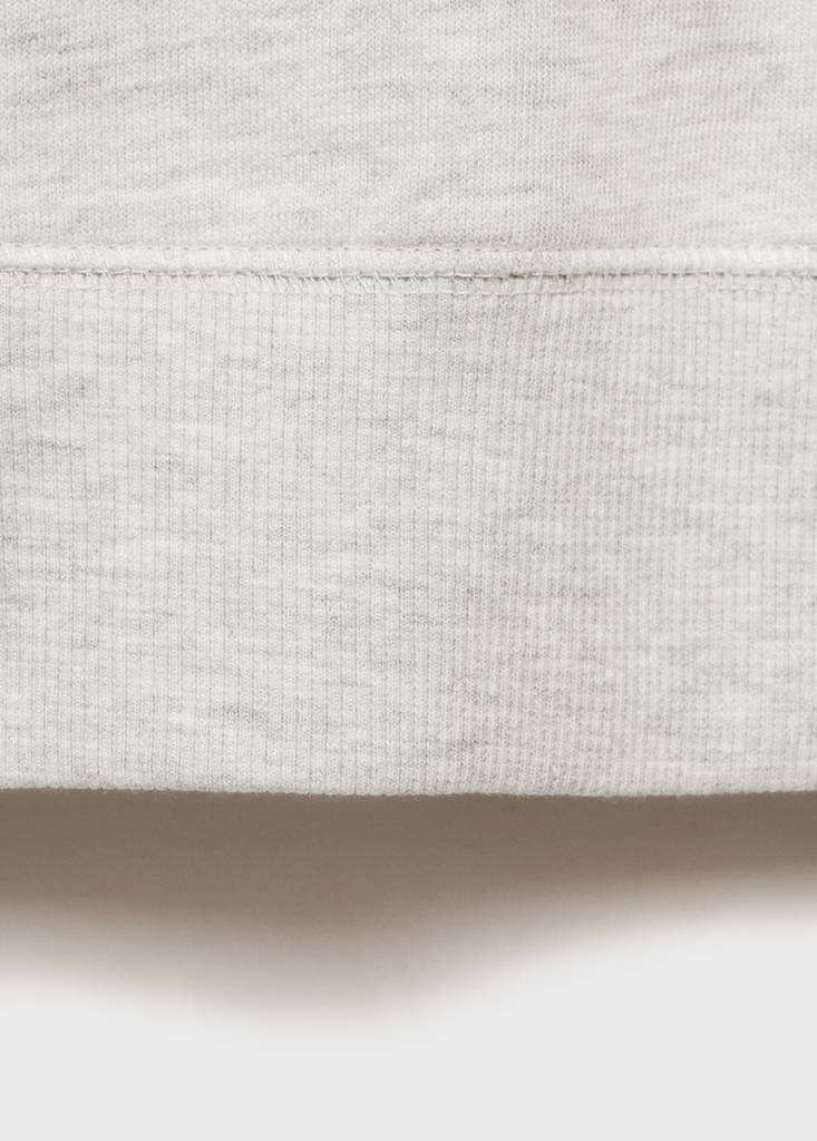 Printed cotton sweatshirt — Light Heather Grey