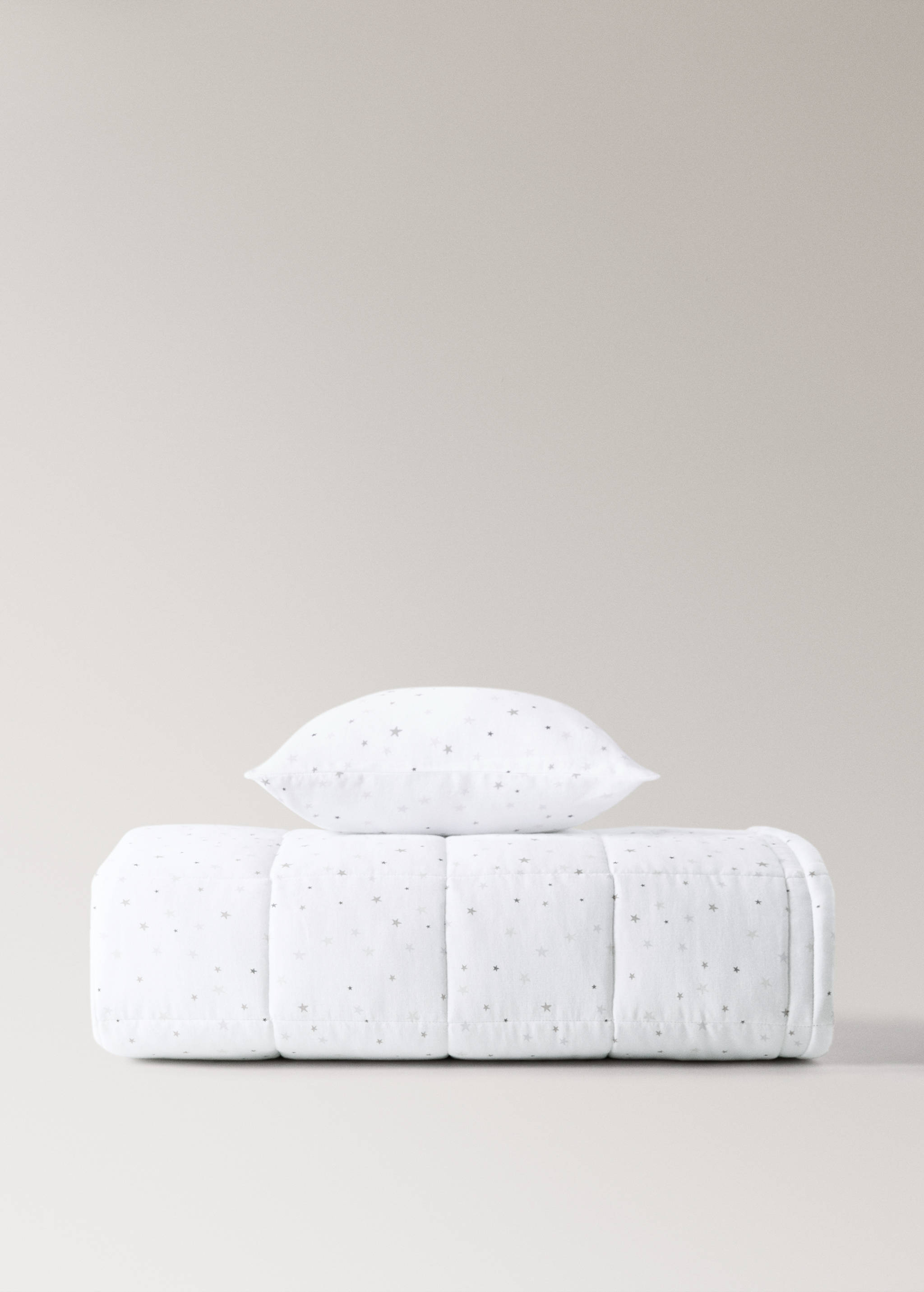 Cotton floral-print children's bedspread for 90/105 cm bed - Details of the article 3