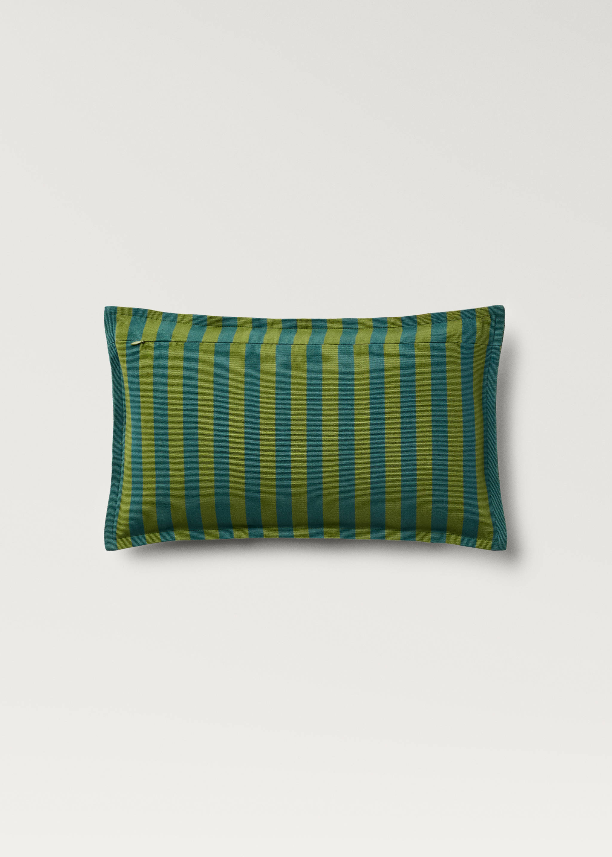 Cotton cushion cover with woven stripe 30x50cm - Details of the article 1