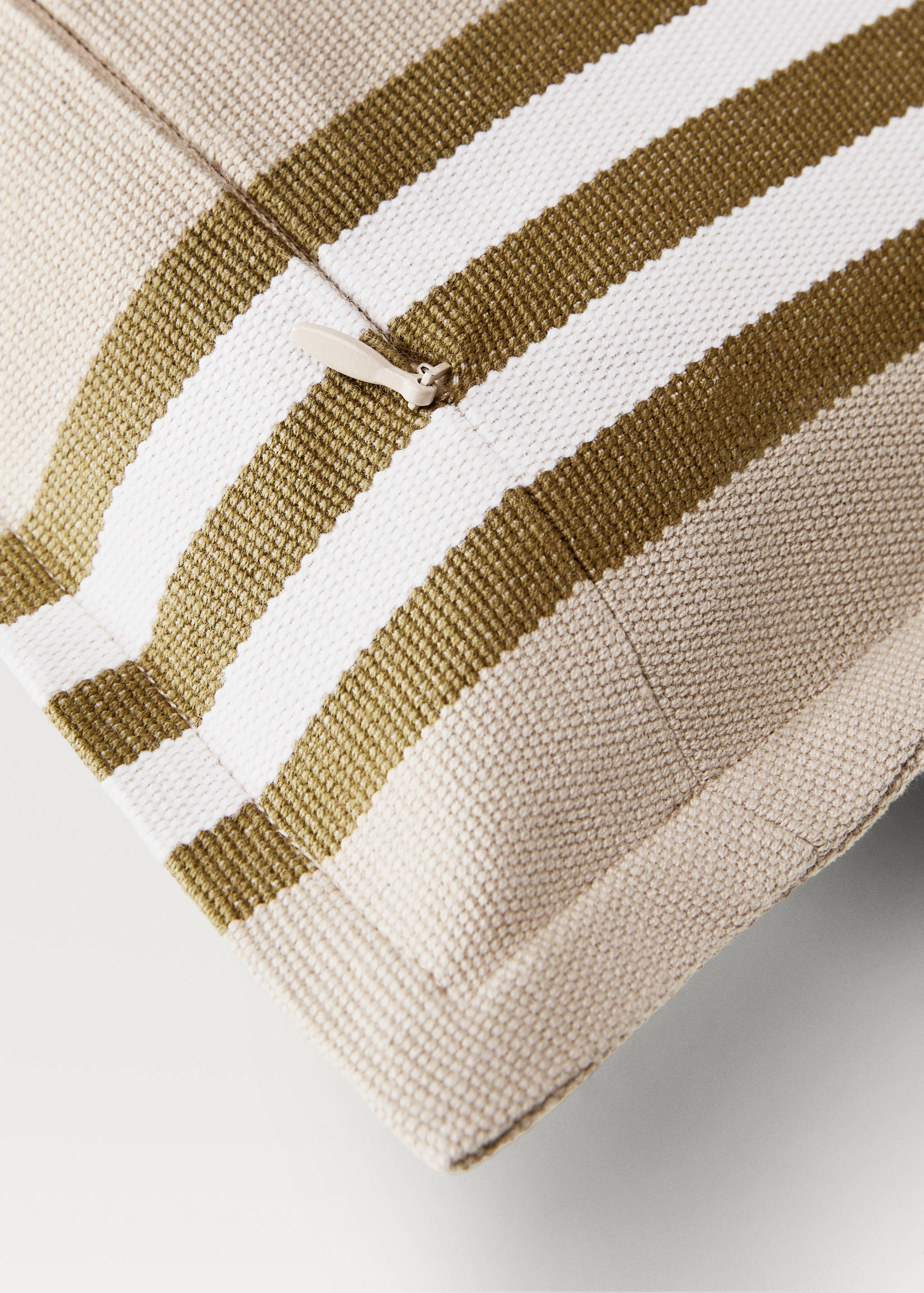 Kuddfodral i bomull med vävd rand 30x50 cm - Detaljer om artikeln 3