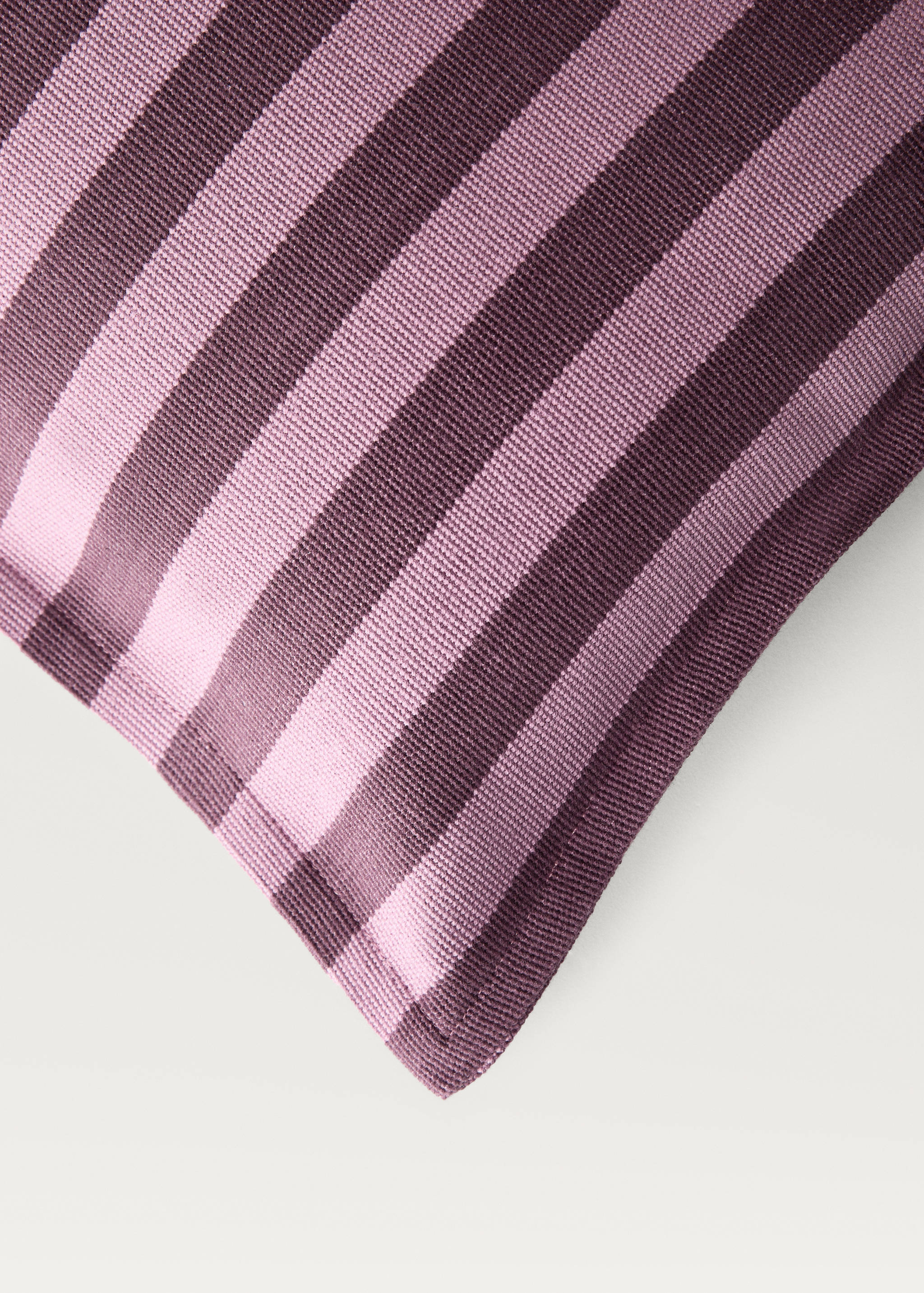 Kuddfodral i bomull med vävd rand 30x50 cm - Detaljer om artikeln 3