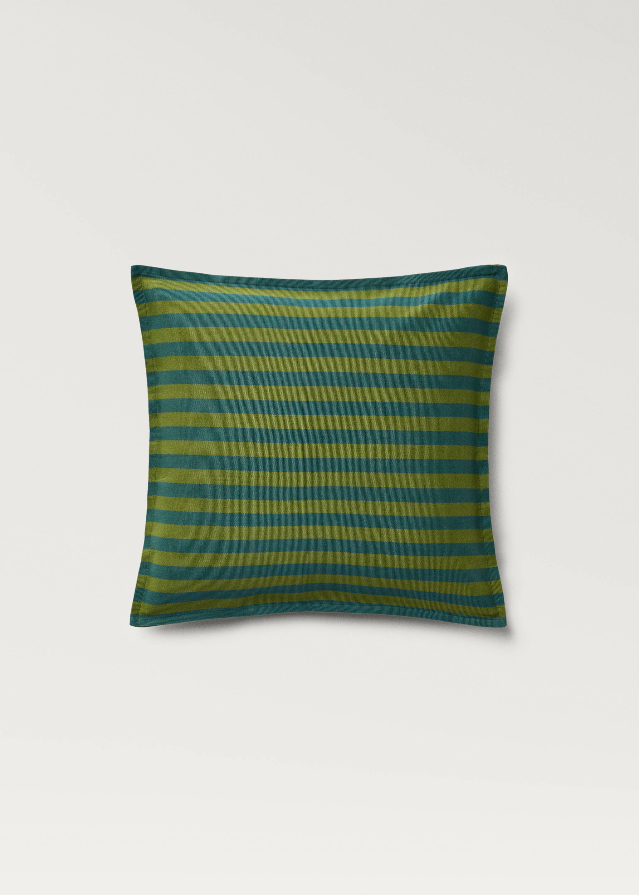 Cotton cushion cover with woven stripe 50x50cm - Article without model