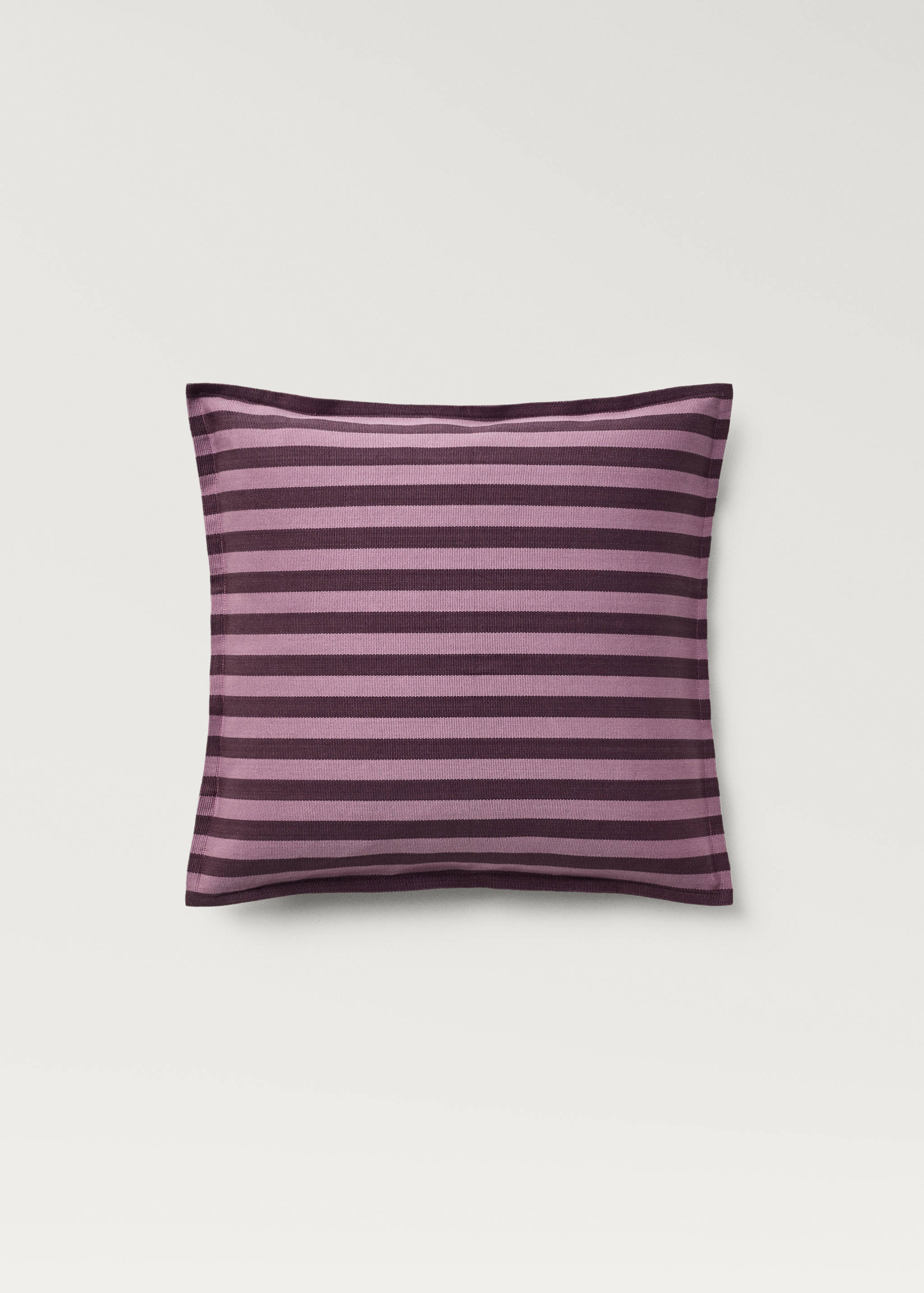 Cotton cushion cover with woven stripe 50x50cm - Article without model