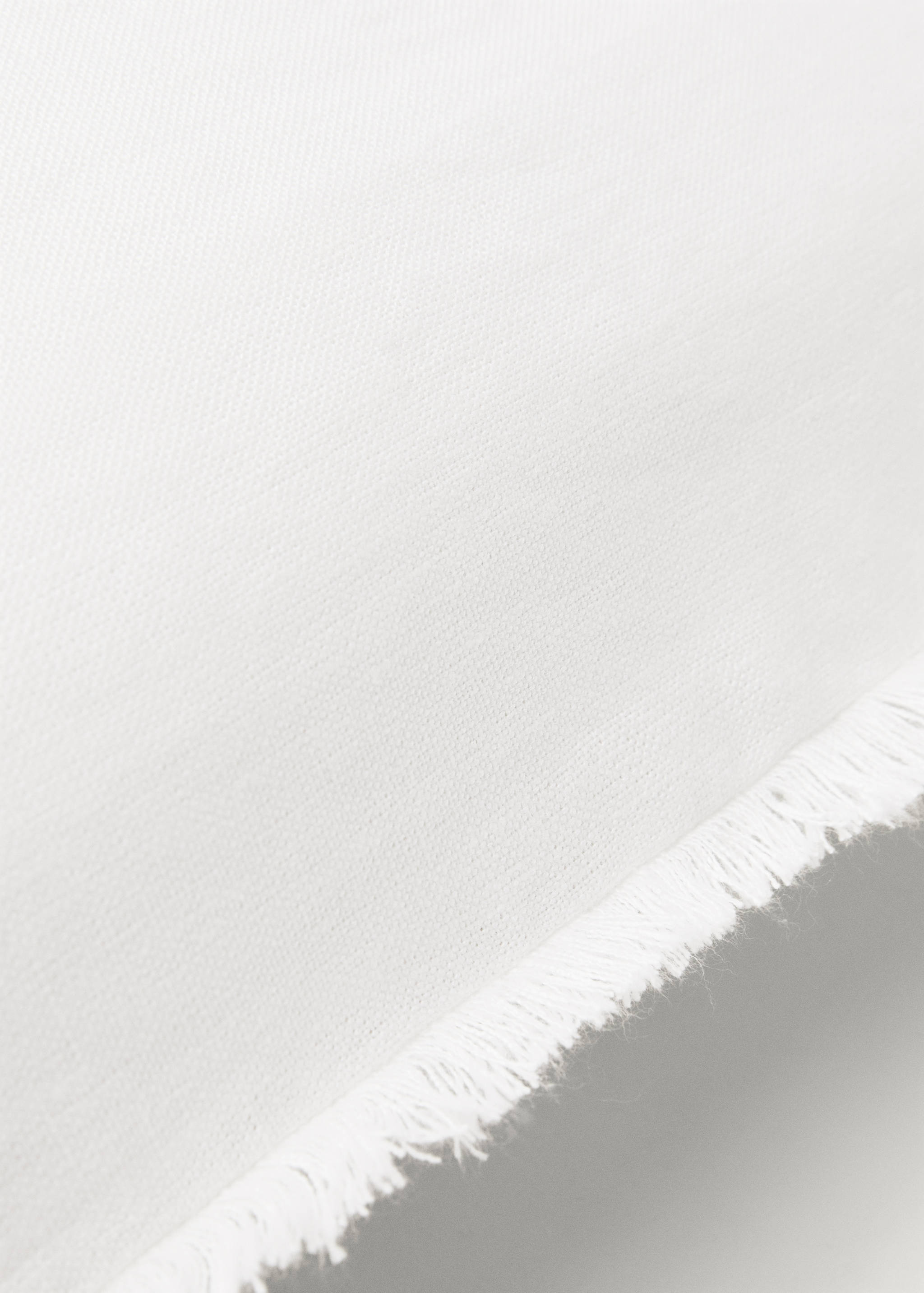 Vászon párnahuzat rojtokkal, 50x50 cm - A termék adatai 1