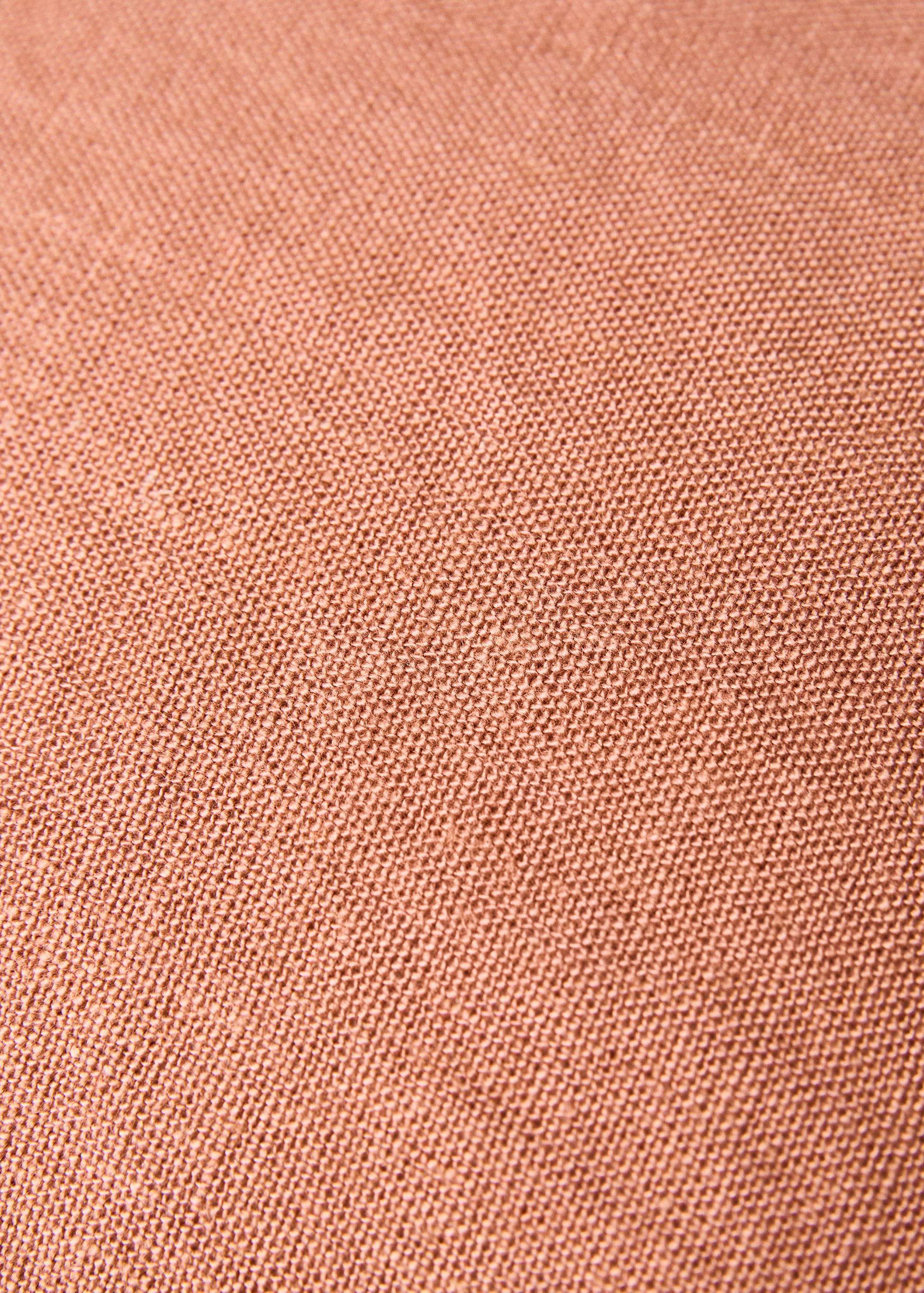 Linen cushion cover with fringes 50x50 cm - Details of the article 3