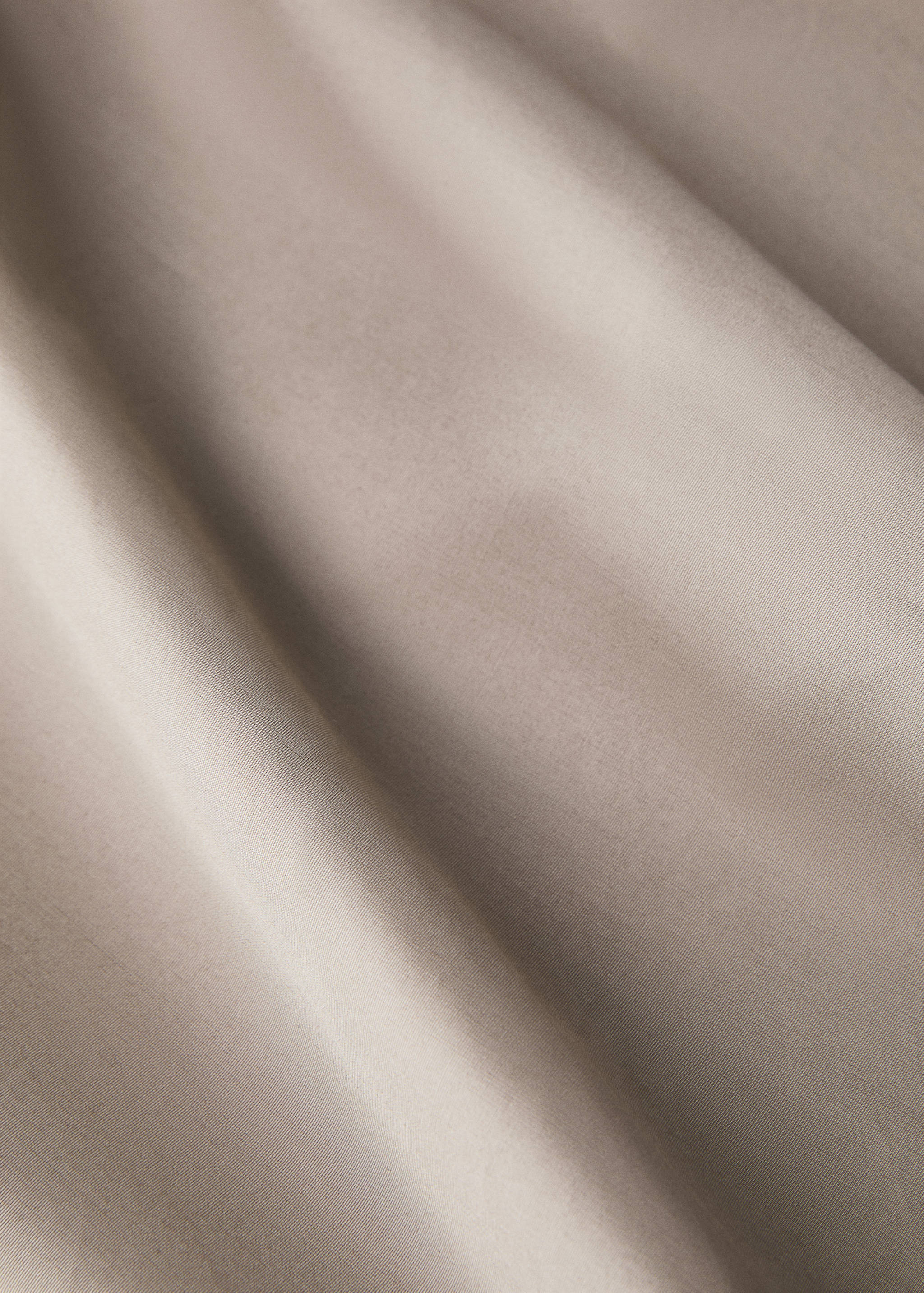 Lenzuolo superiore percalle di cotone 500 fili dettaglio bordo stondato letto 90 cm - Dettaglio dell'articolo 3