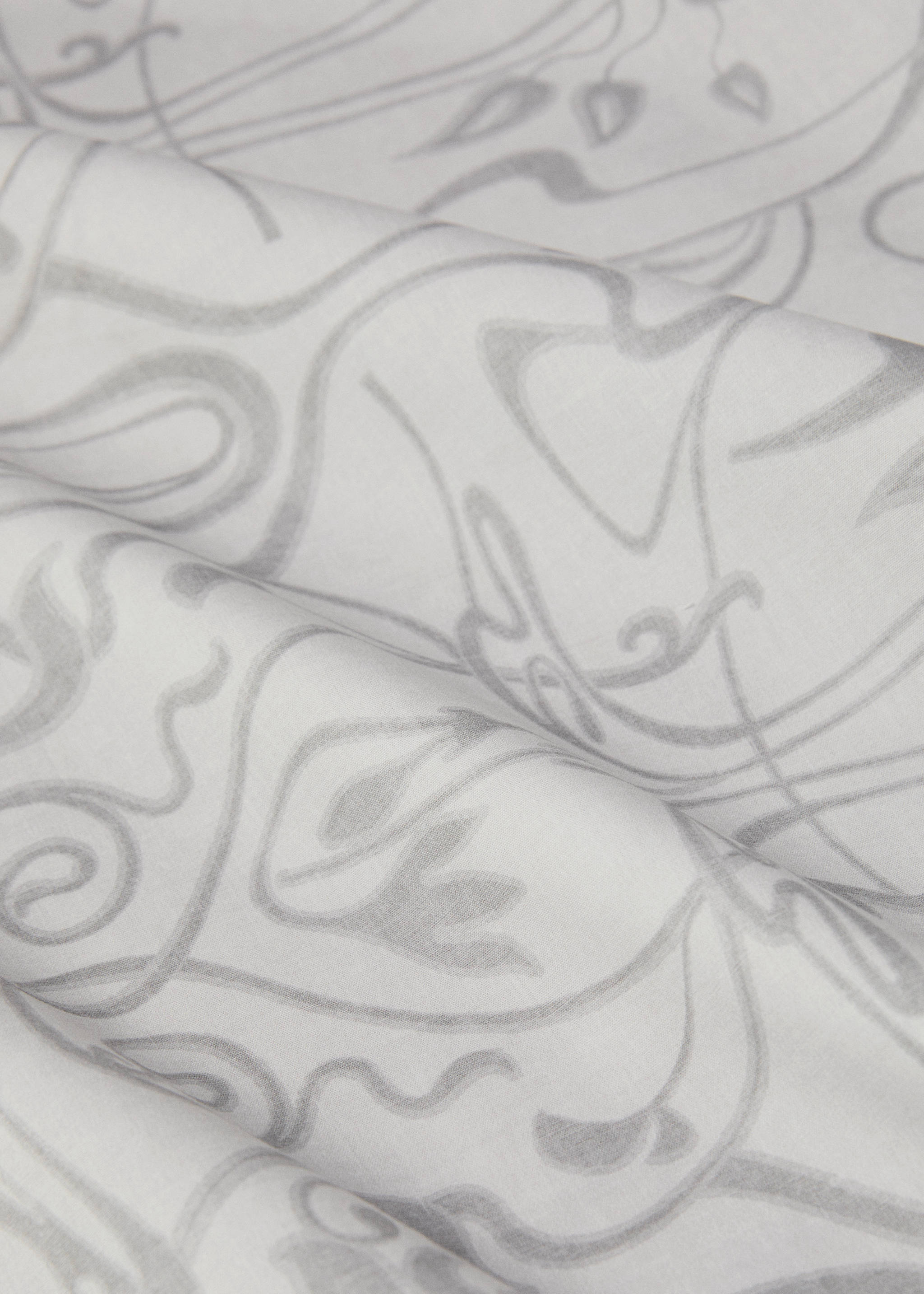 Overlaken i bomullsperkal med dekorativt mønster, seng 180/200 cm - Artikkeldetalj 3