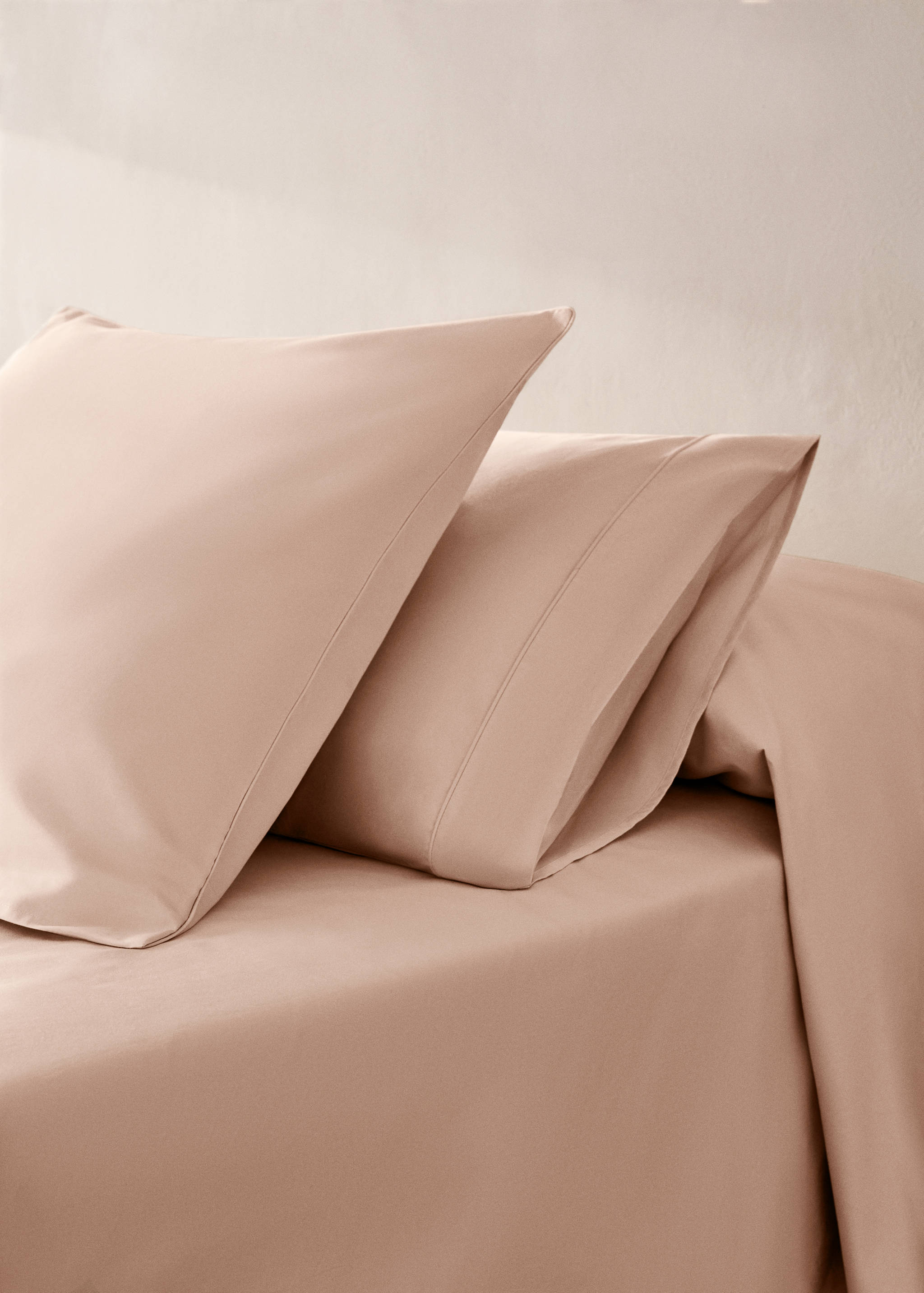 Két 600-as szálsűrűségű pamutszatén párnahuzat, 60x60 cm - Általános sík