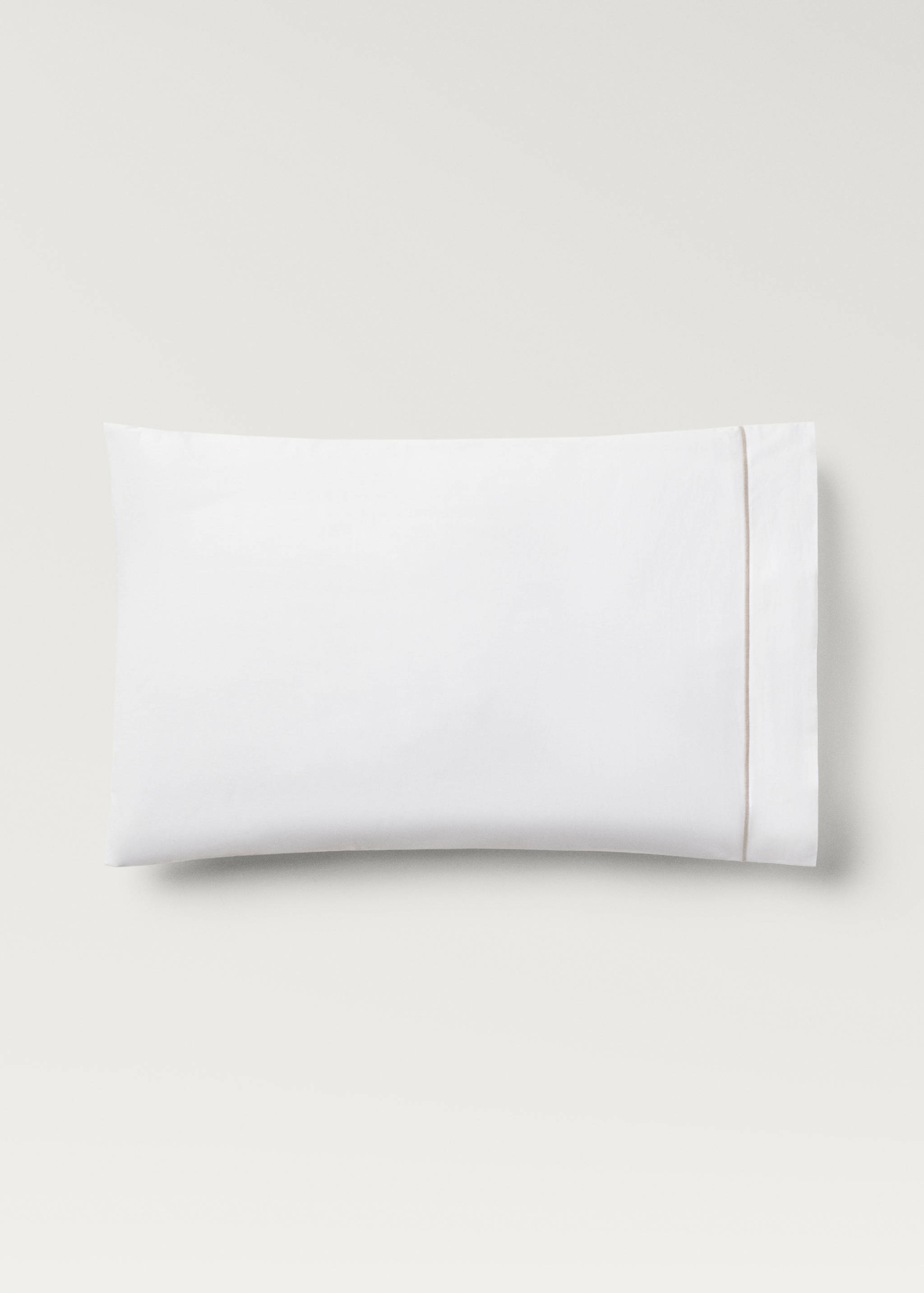 Two cotton percale pillowcases with scalloped detail 50x75 cm - Article without model