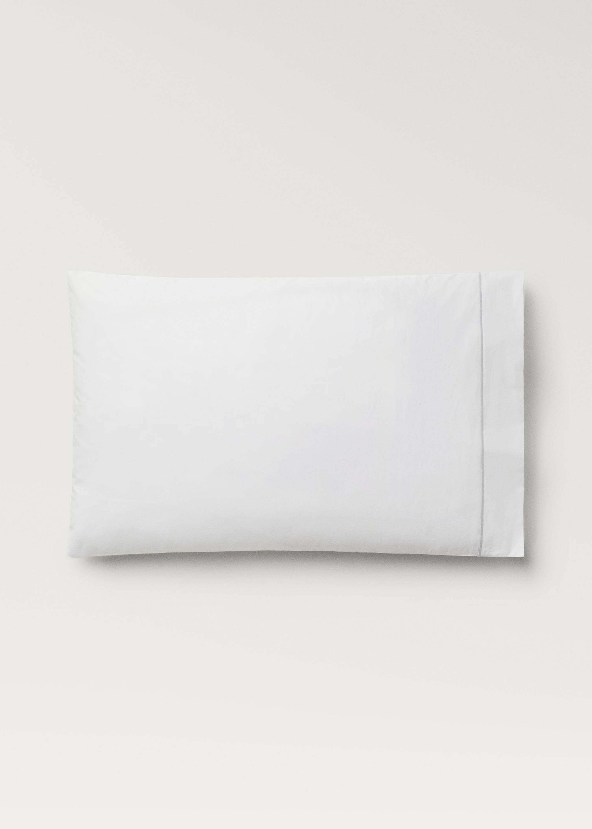 Two cotton percale pillowcases with scalloped detail 50x75 cm - Article without model