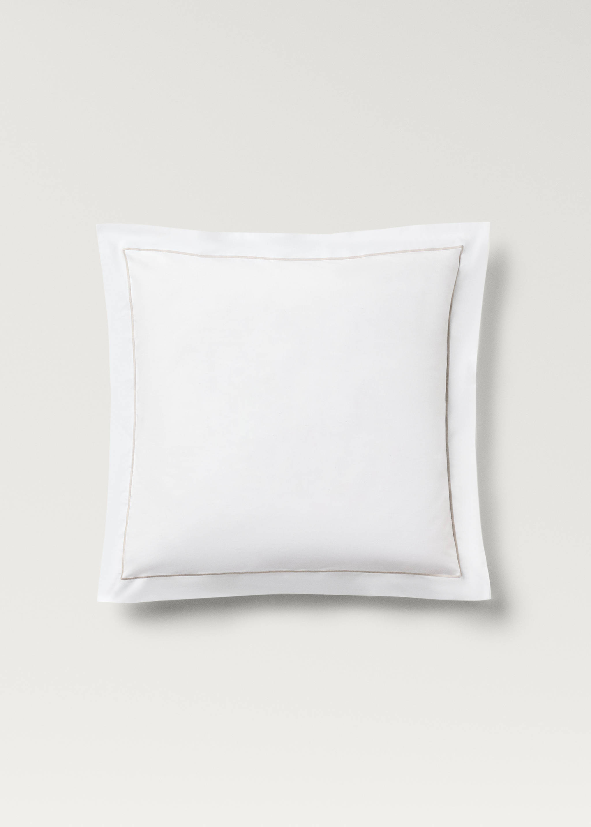 Two cotton percale pillowcases with scalloped detail 60x60 cm - Article without model