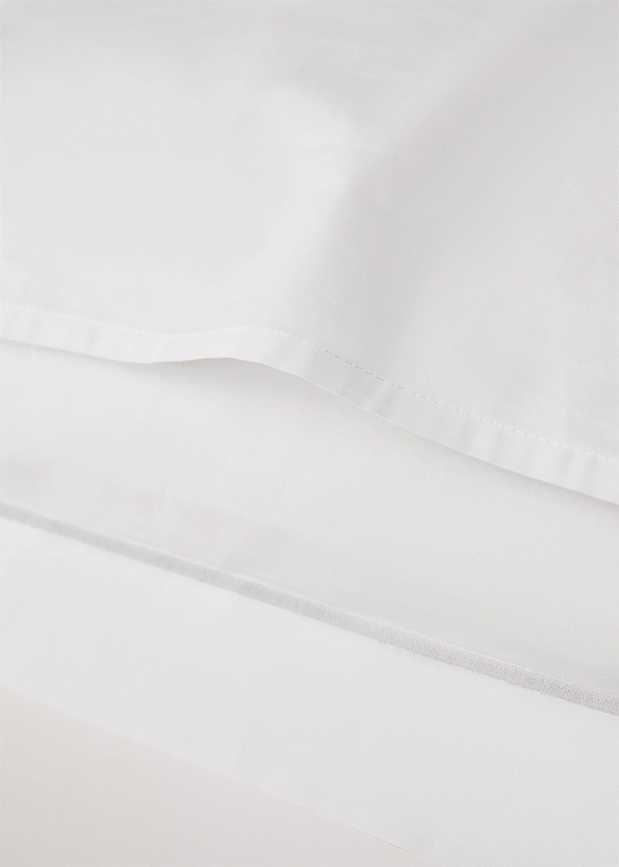 Two cotton percale pillowcases with scalloped detail 60x60 cm - Details of the article 3