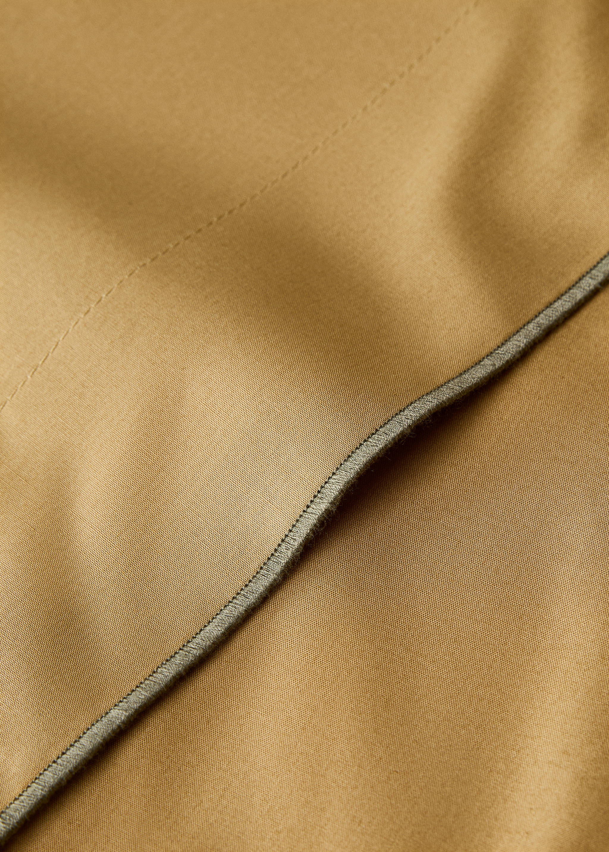 Oberlaken aus Baumwoll-Perkal mit Overlock-Saum für 180/200 cm Bett - Detail des Artikels 1
