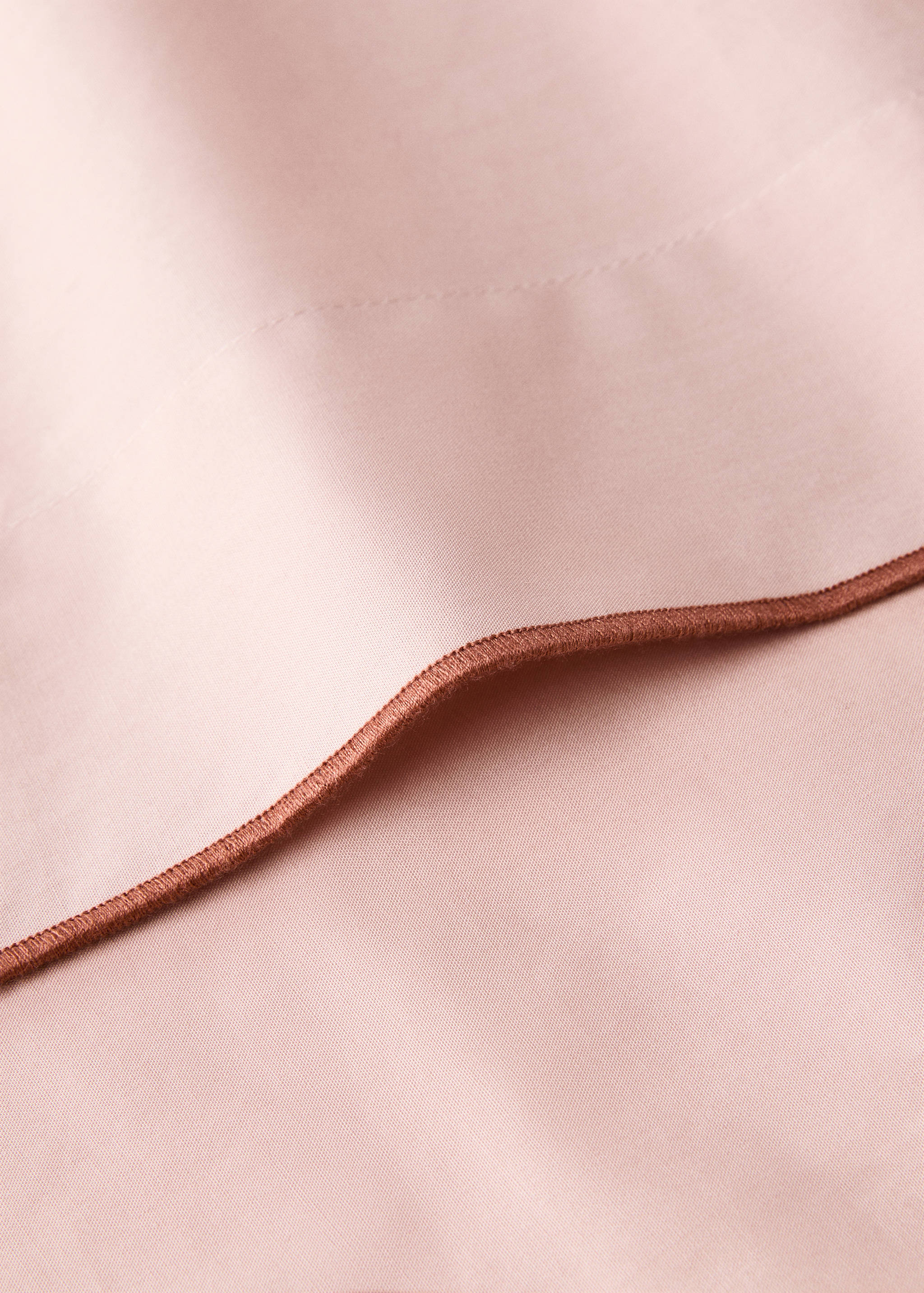 Oberlaken aus Baumwoll-Perkal mit Overlock-Saum für 180/200 cm Bett - Detail des Artikels 2