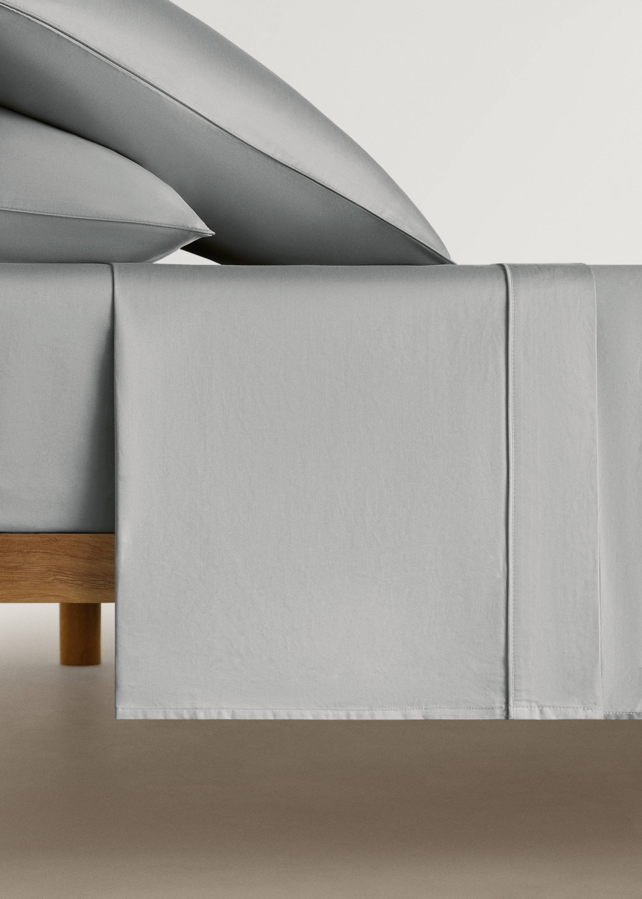 600-thread satin cotton top sheet for 180/200 cm bed - Article without model