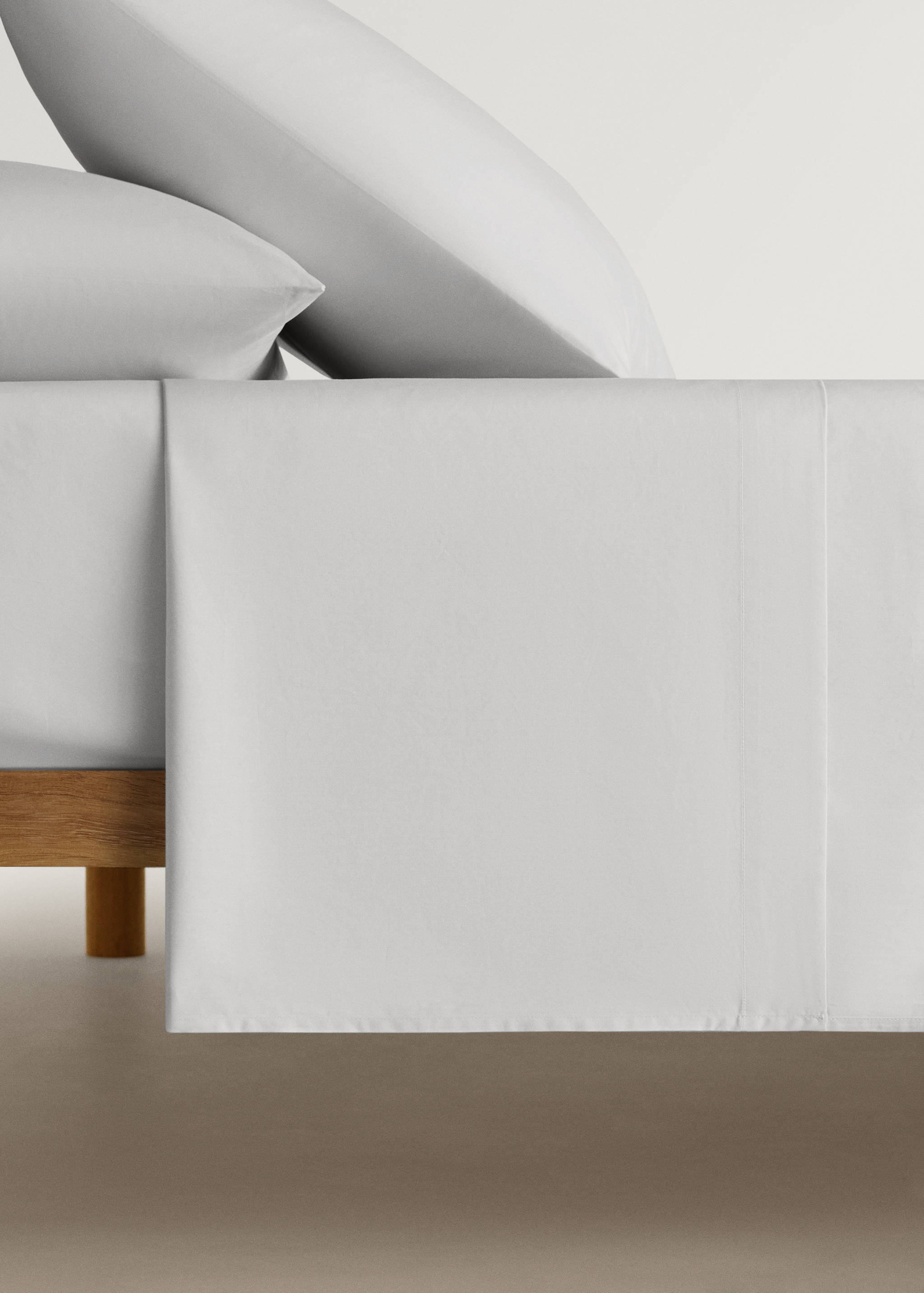 Cotton percale fitted sheet for 180/200 cm bed - Article without model