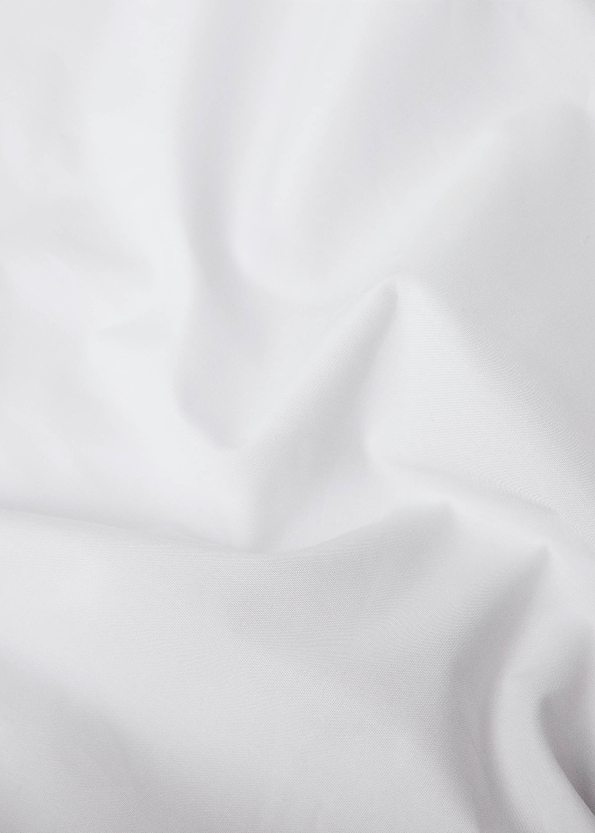 Cotton percale top sheet with double overlock for 150/160 cm bed - Details of the article 3