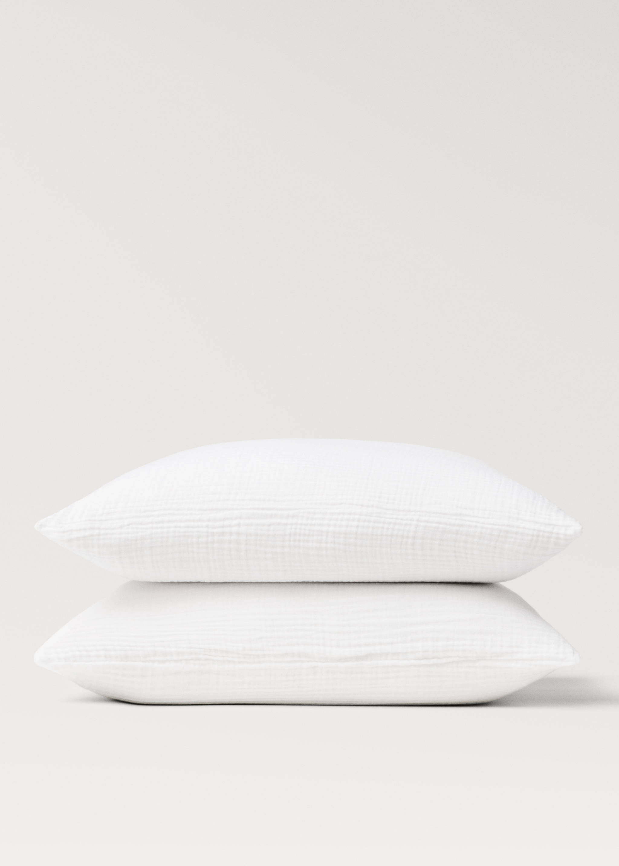 Two cotton gauze pillowcases 60x60 cm - Details of the article 1