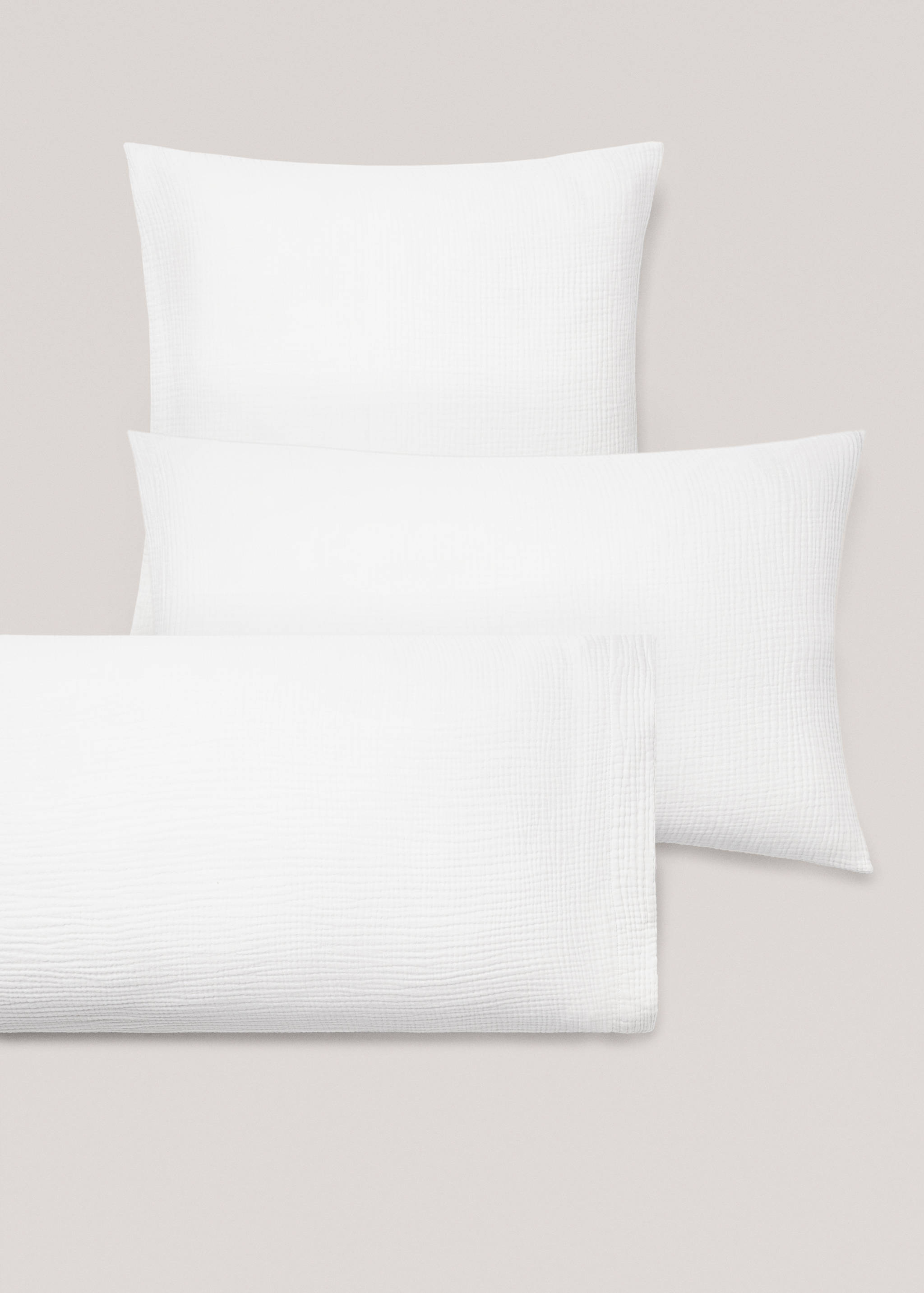 Two cotton gauze pillowcases 60x60 cm - Details of the article 4