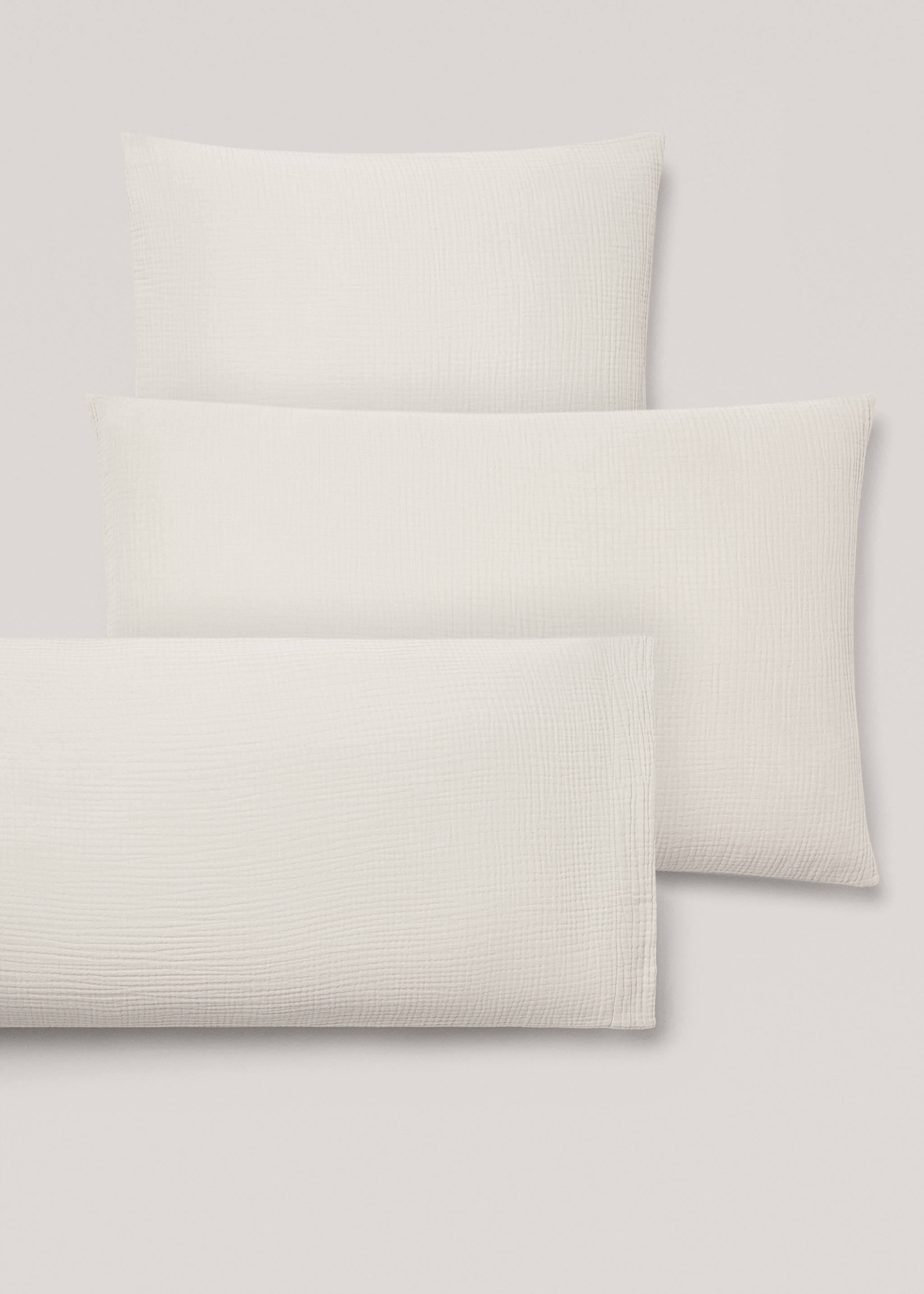 Two cotton gauze pillowcases 60x60 cm - Details of the article 4