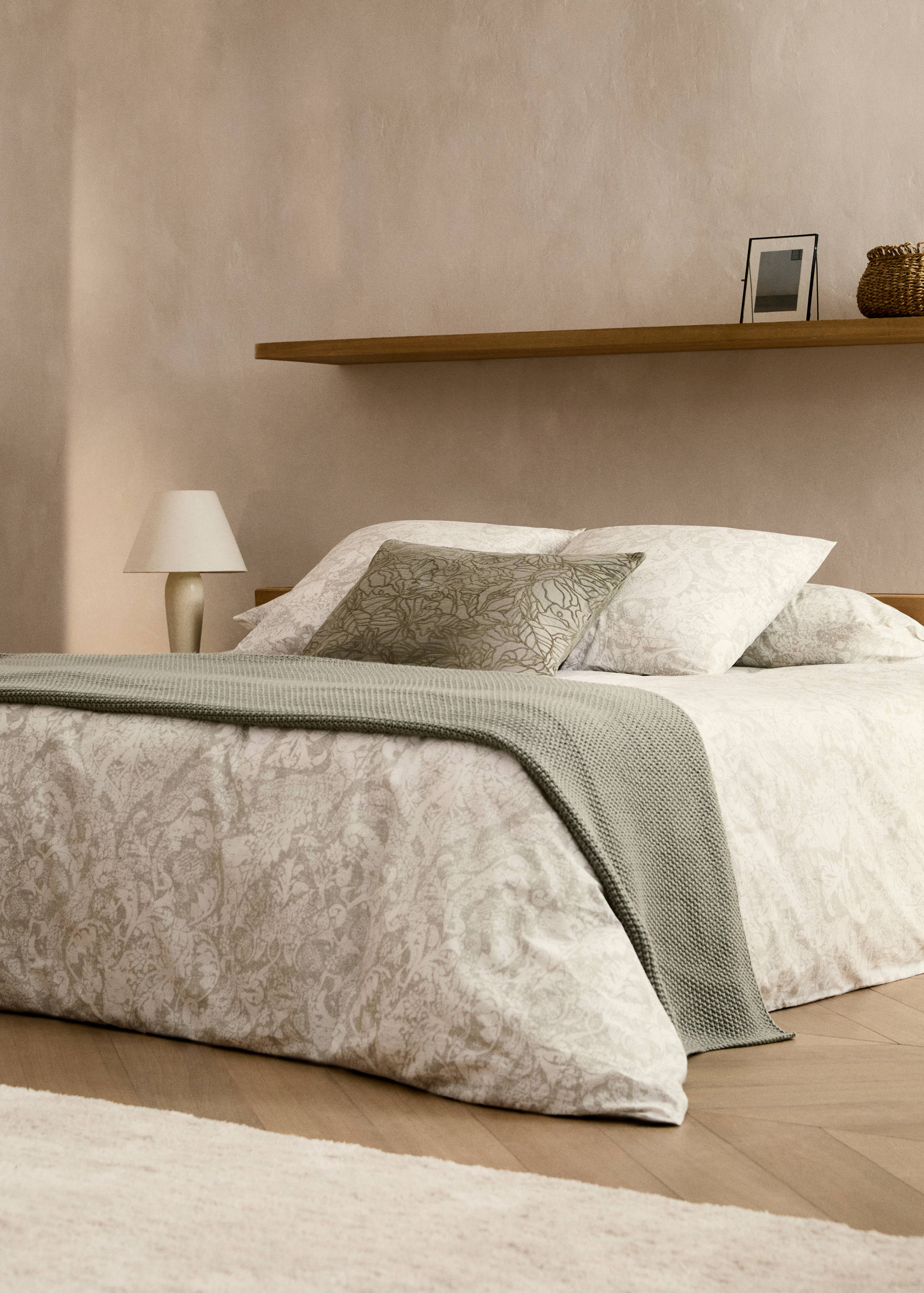 Funda nórdica algodón estampado paisley cama 150/160 cm - Plano general