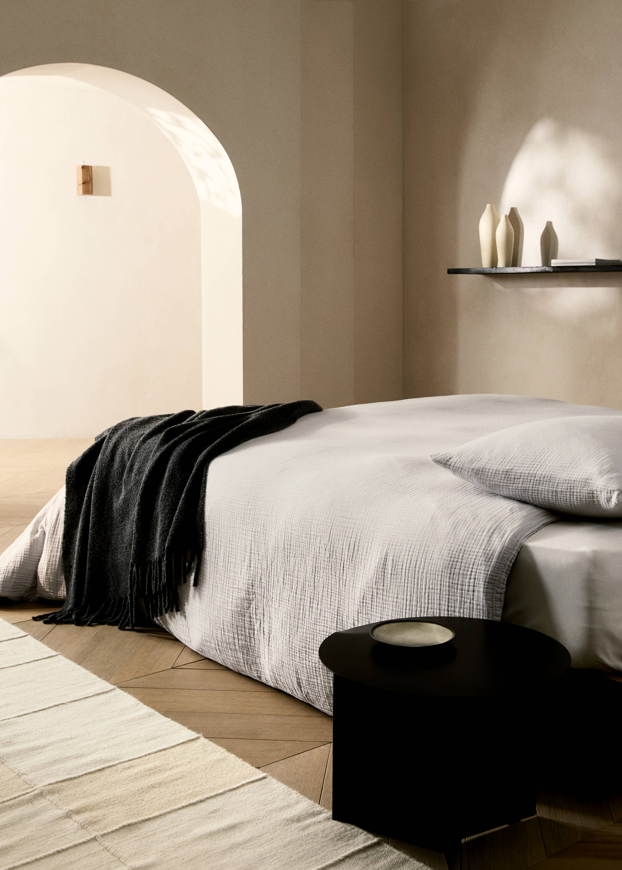 Cotton gauze duvet cover for 180/200 cm bed - General plane