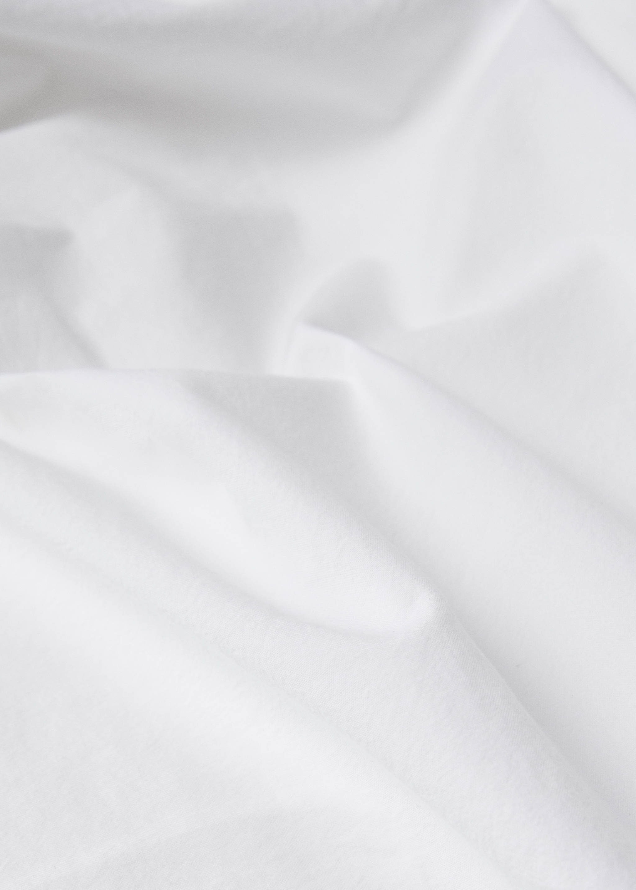 Washed cotton duvet cover with linen ruffle for 90 cm bed - Details of the article 2