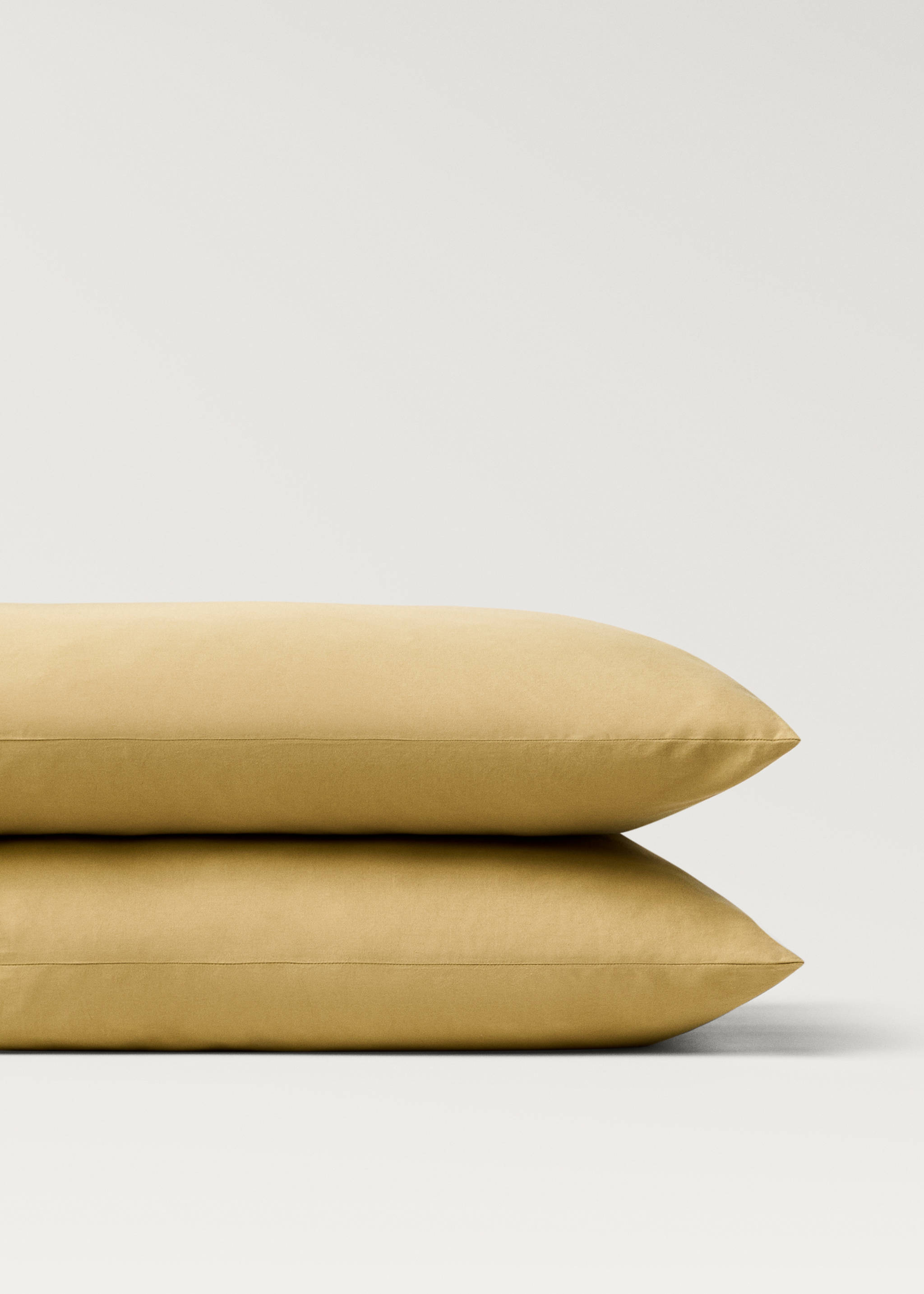 Dwie poszewki na poduszkę z pranej bawełny satynowej z podwójnym stębnowaniem 50 x 75 cm - Szczegóły artykułu 3