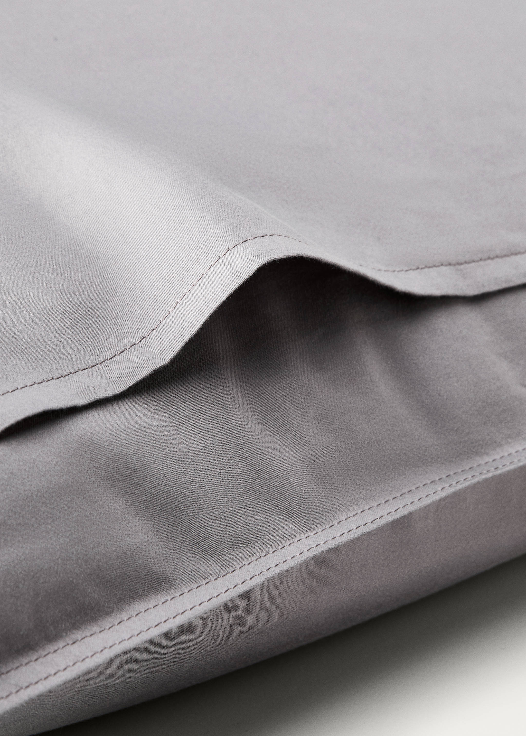 Two washed satin cotton pillowcases with double stitching 50x75 cm - Details of the article 3