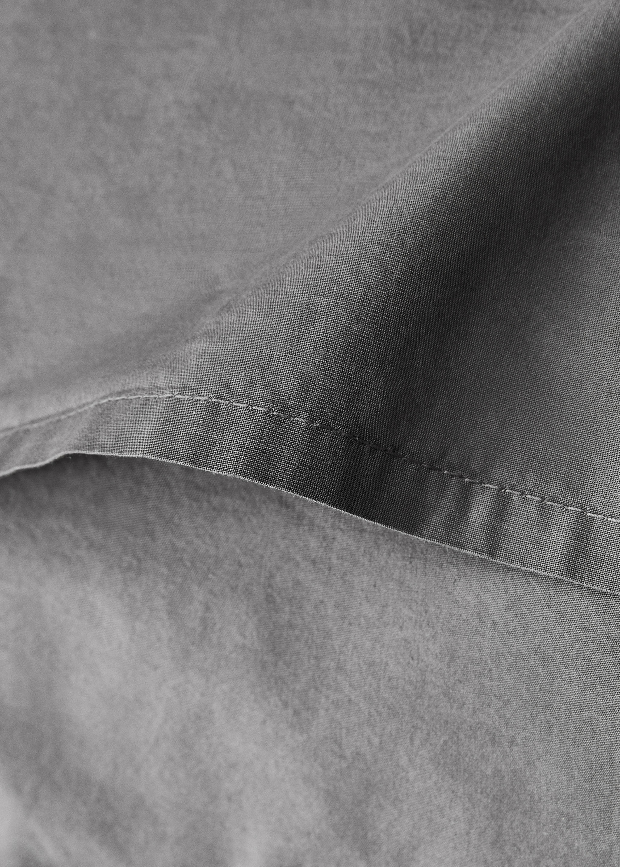Two cotton poplin double-stitched pillowcases 50x75 cm - Details of the article 1