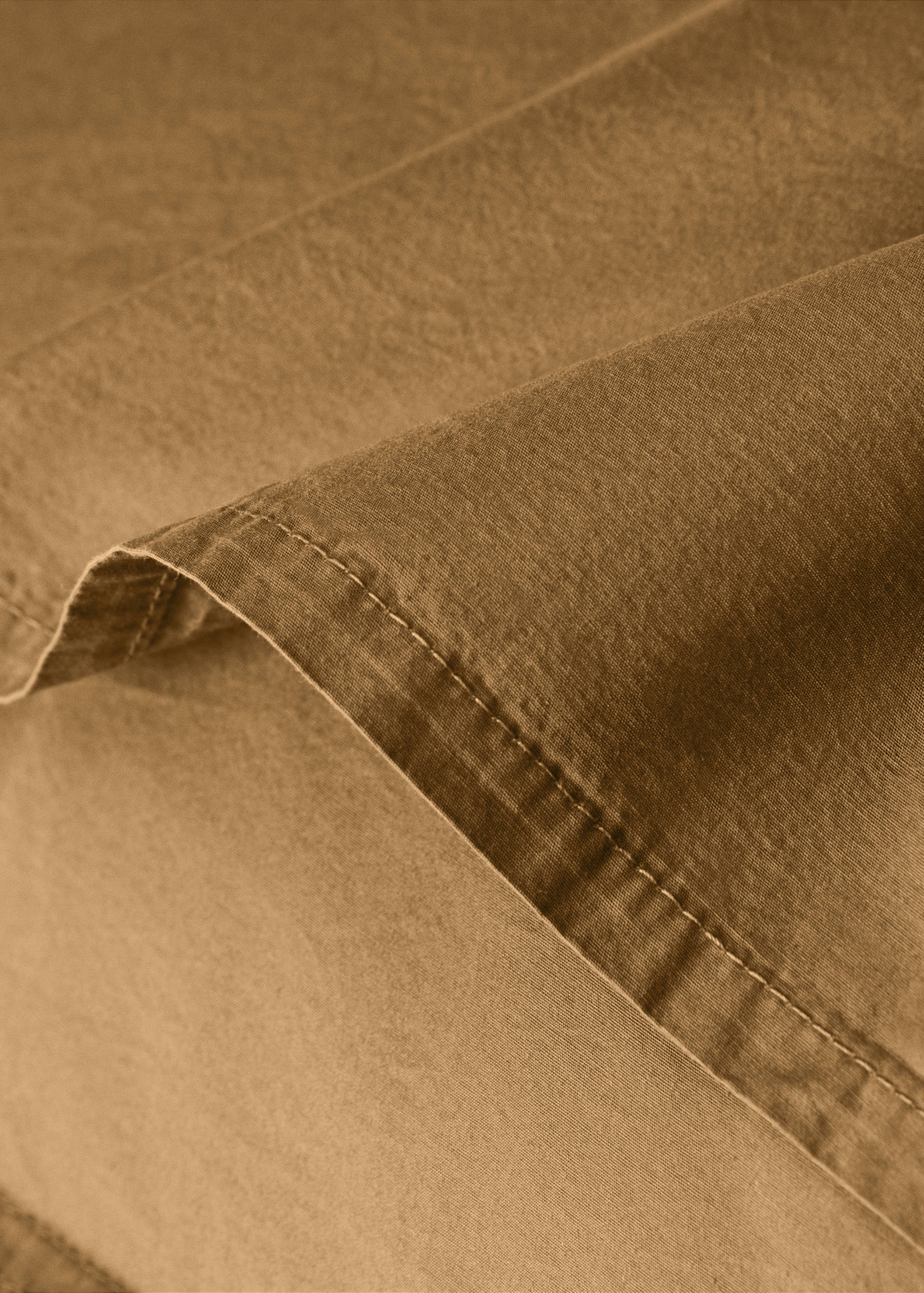 Two cotton poplin pillowcases with double stitching 60x60 cm - Details of the article 1