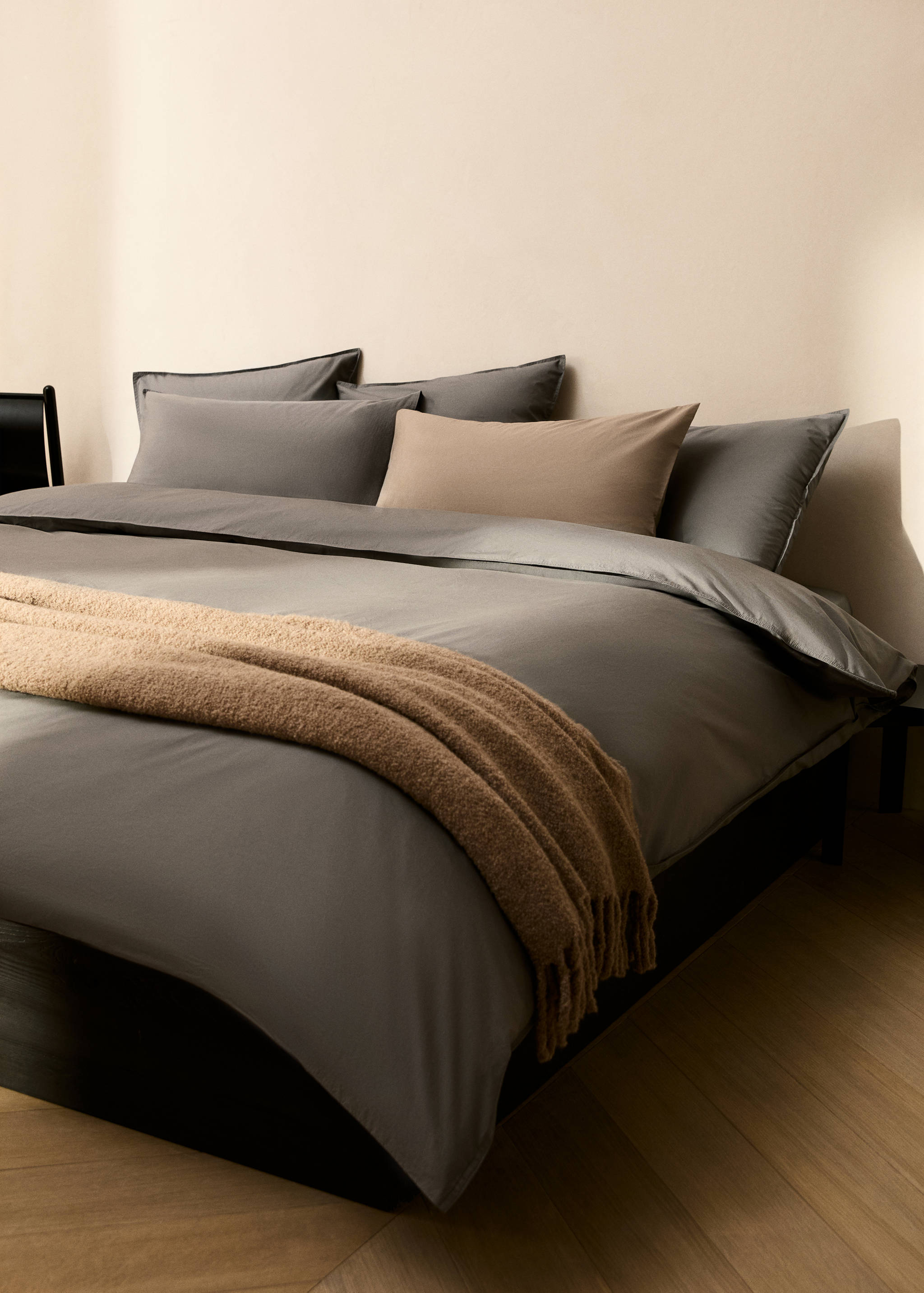 Cotton poplin double-stitched children's duvet cover for 90 cm bed - General plane